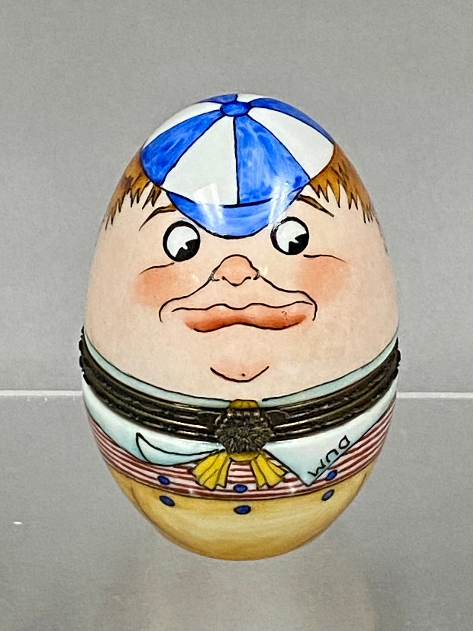 Signed James Weeks, 'Tweedledum' Ceramic Egg Box (1 of 7)