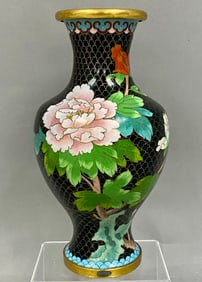 Vintage Chinese Cloisonne Enamel Vase