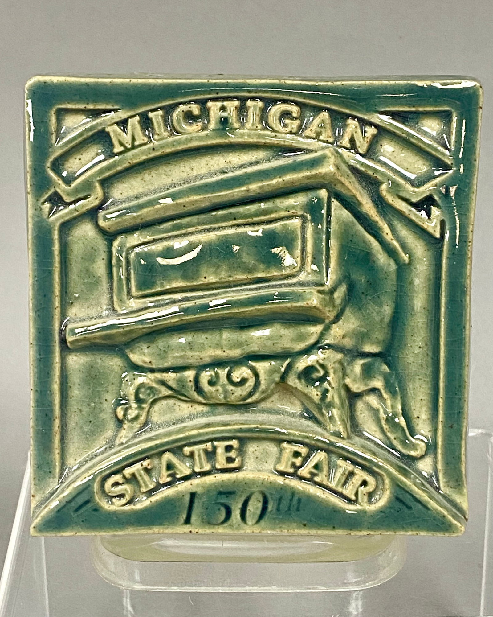 Pewabic Pottery Michigan State Fair Tile, 1998 (1 of 5)
