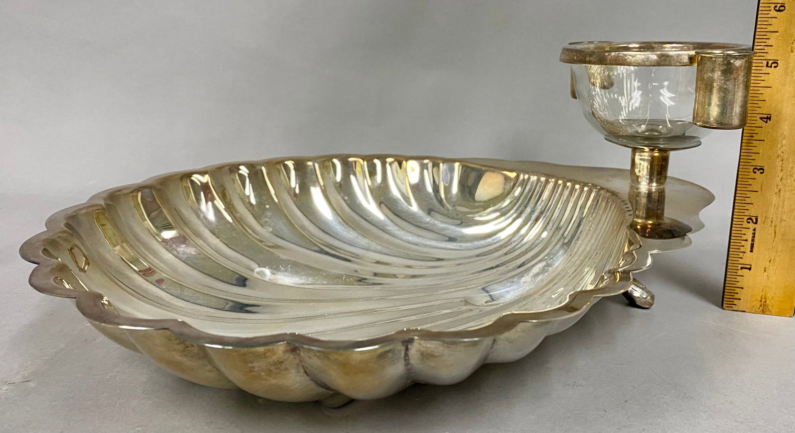 Sheridan Silverplated Shell Seafood Server - 3