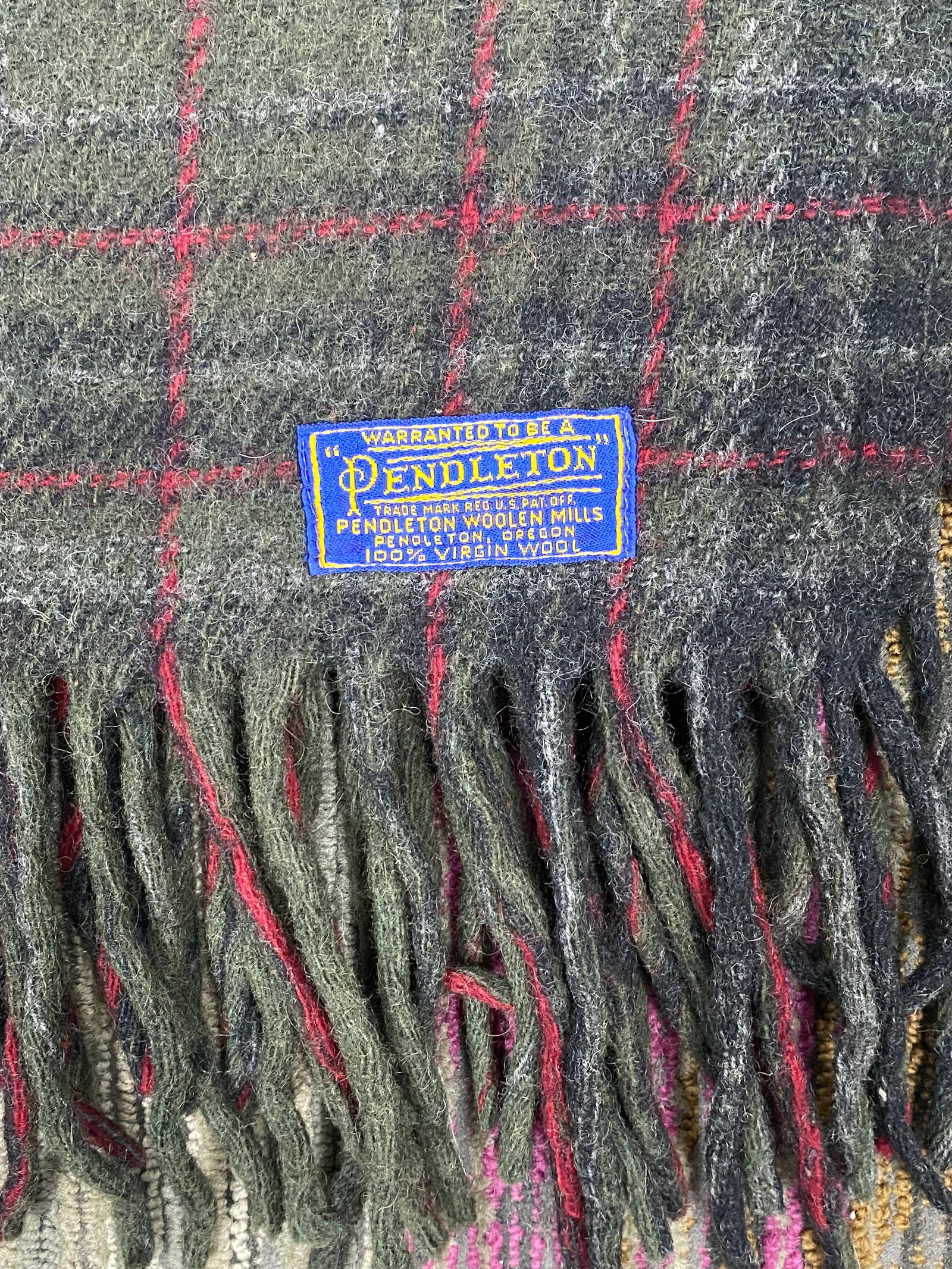 Pendleton Plaid Virgin Wool Throw - 2