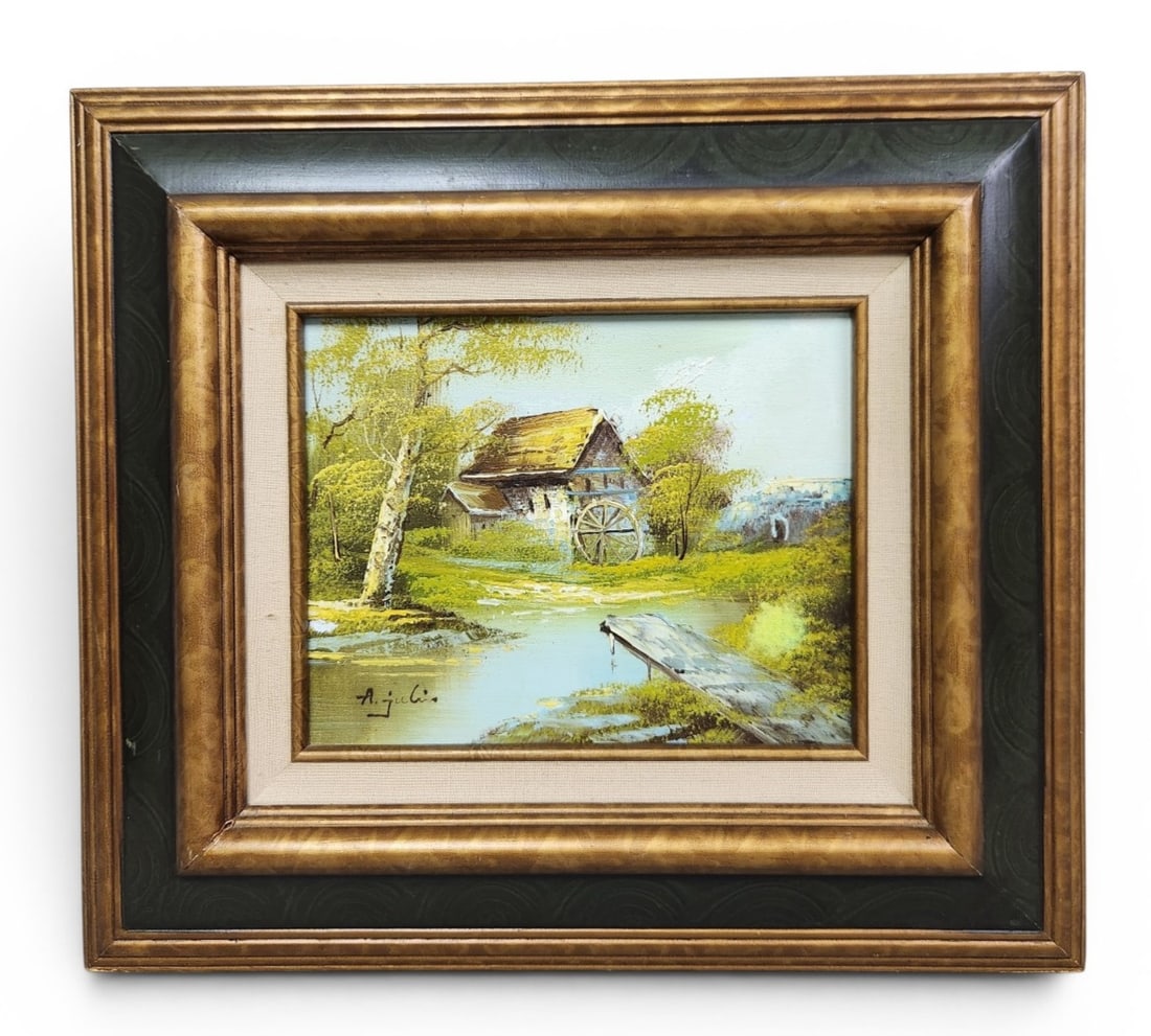 A. Julio Landscape Oil on Canvas (1 of 8)