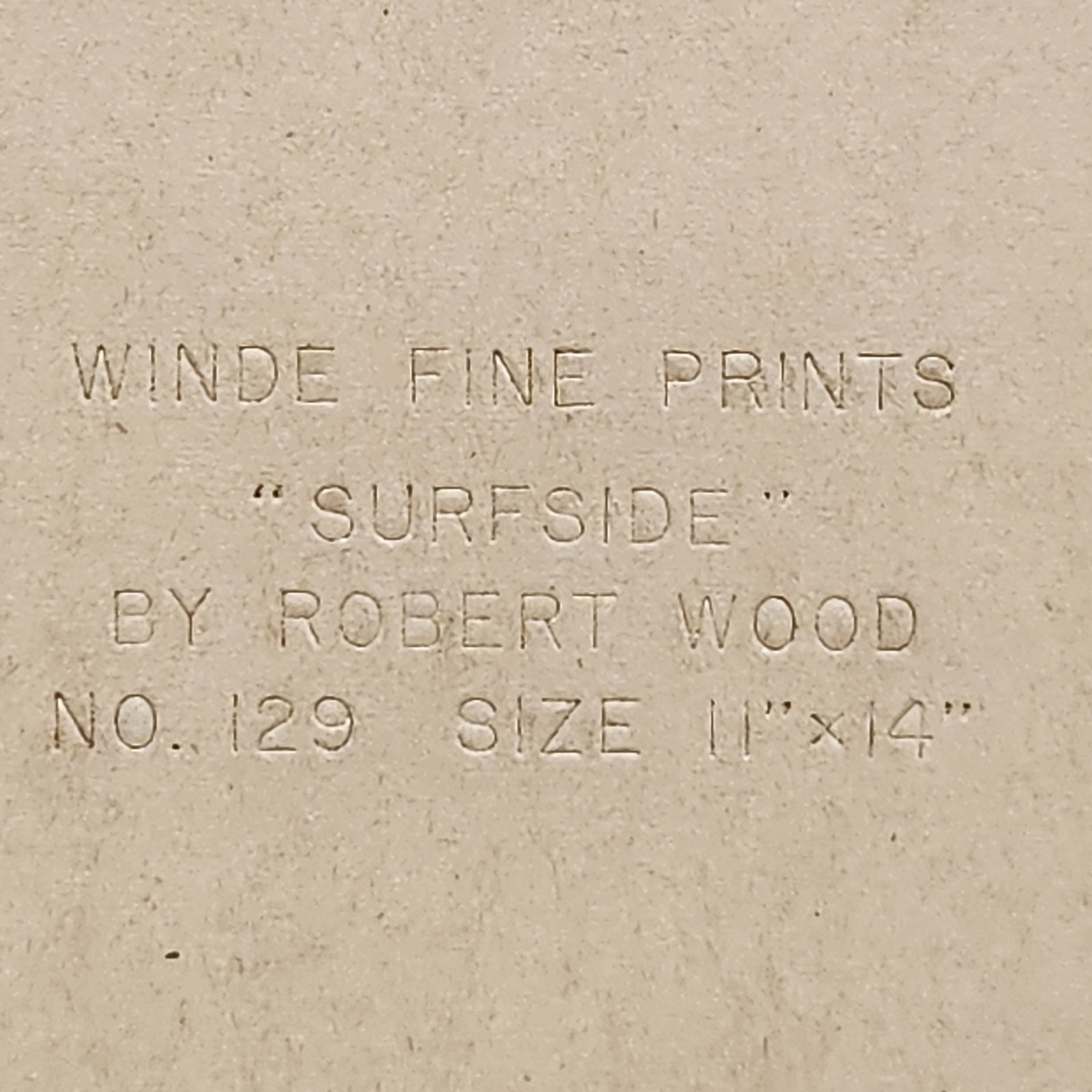 Robert Wood Surfside Lithograph on Board - 13