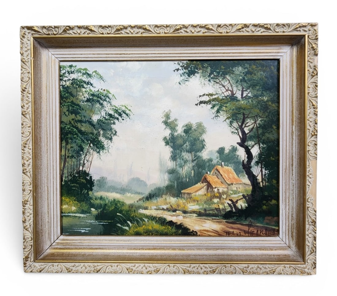 Jean Vicaries Pastoral Oil on Canvas (1 of 9)
