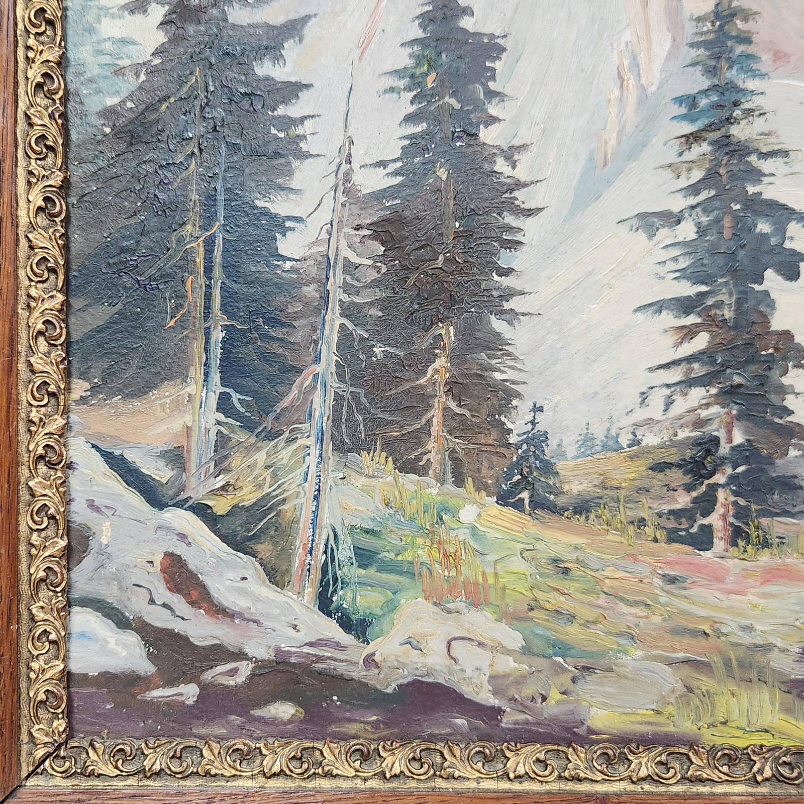 Impressionist Style Alpine Landscape - 3