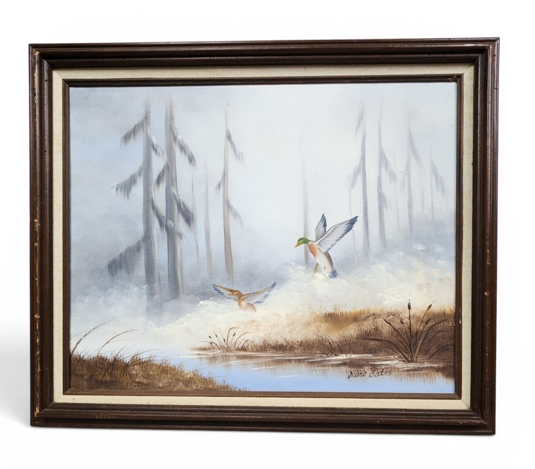 Diane Bates Oil on Canvas Mallards (1 of 7)