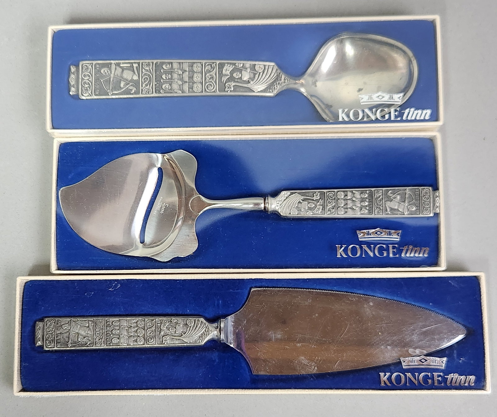 Konge Tinn Pewter Serving Set (1 of 6)