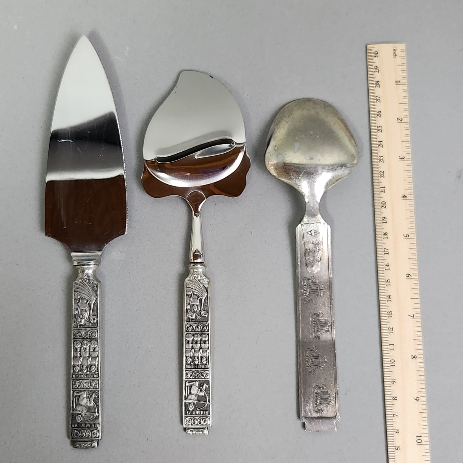 Konge Tinn Pewter Serving Set - 5