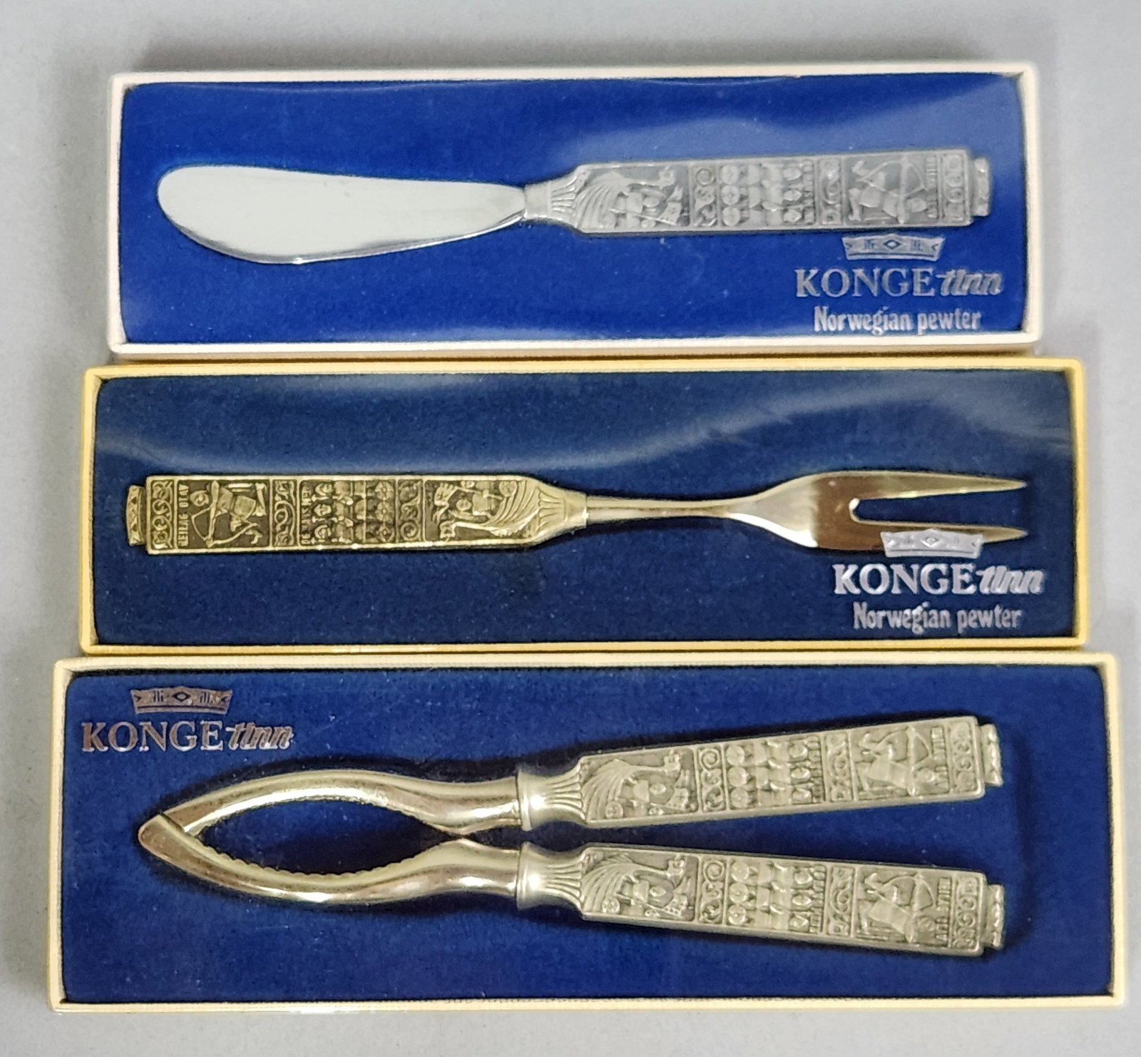Konge-Tinn Norwegian Pewter Serving Set (1 of 5)