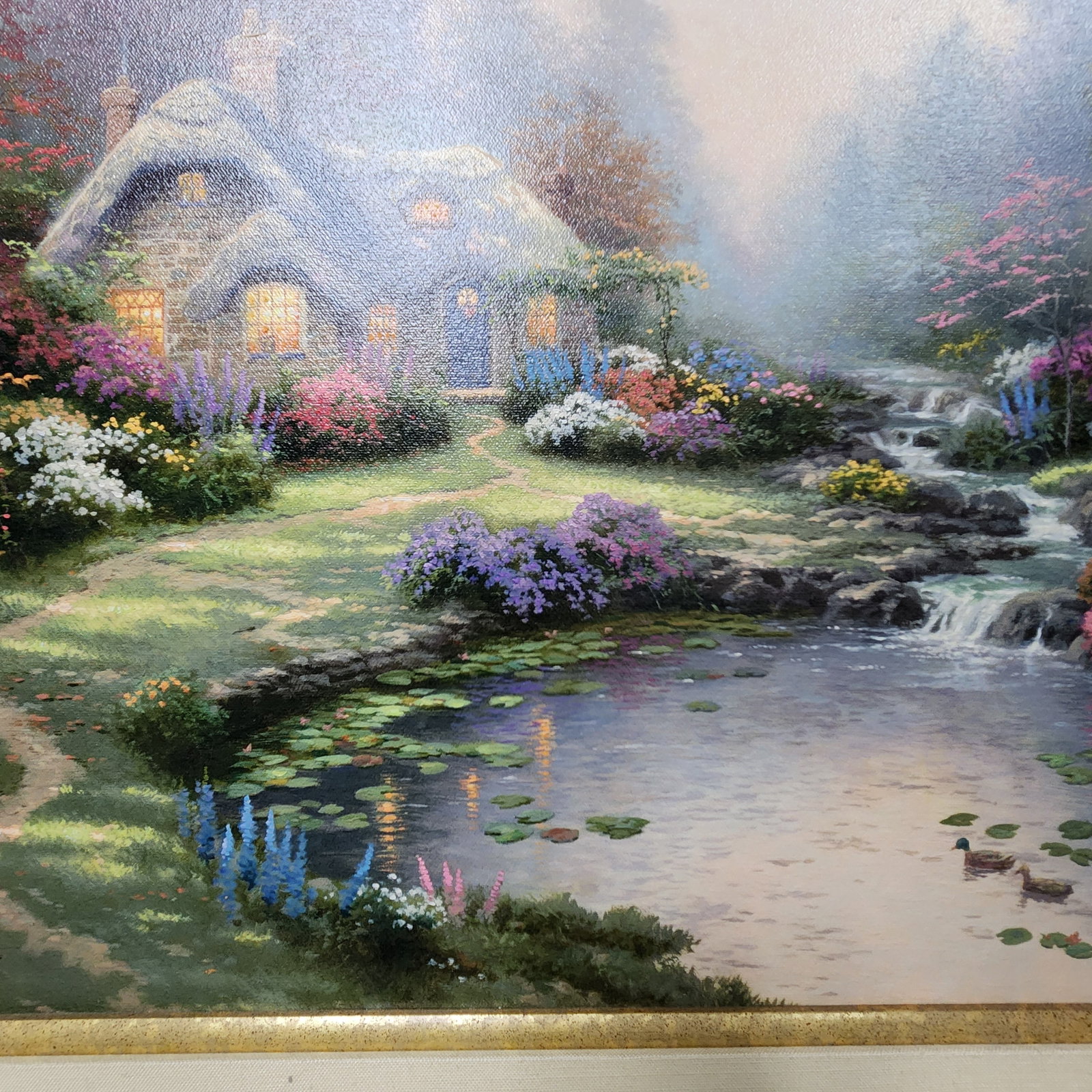 Thomas Kinkade Everett's Cottage Lithograph - 4
