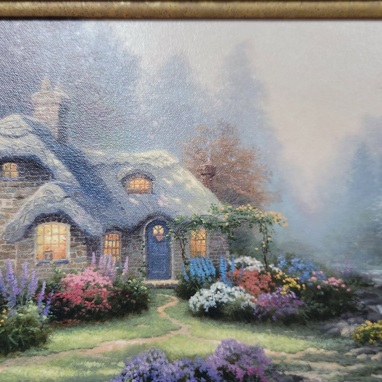 Thomas Kinkade Everett's Cottage Lithograph - 5