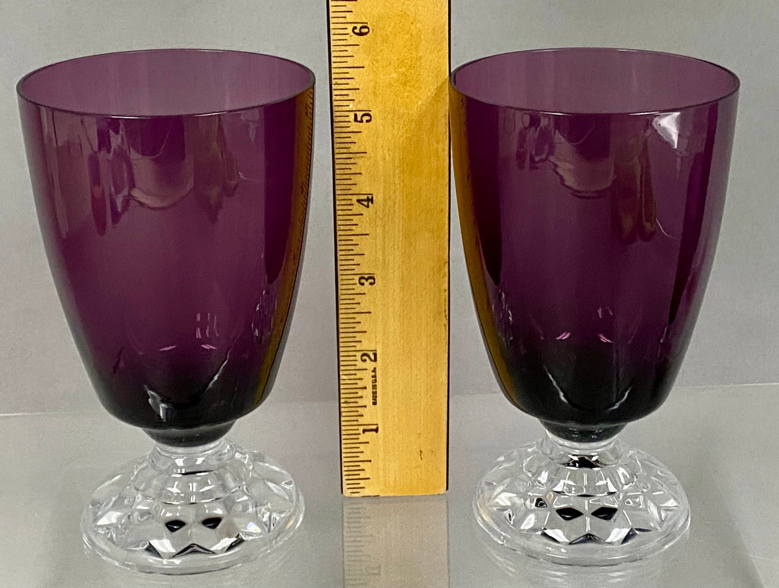 Four Amethyst Goblets - 3