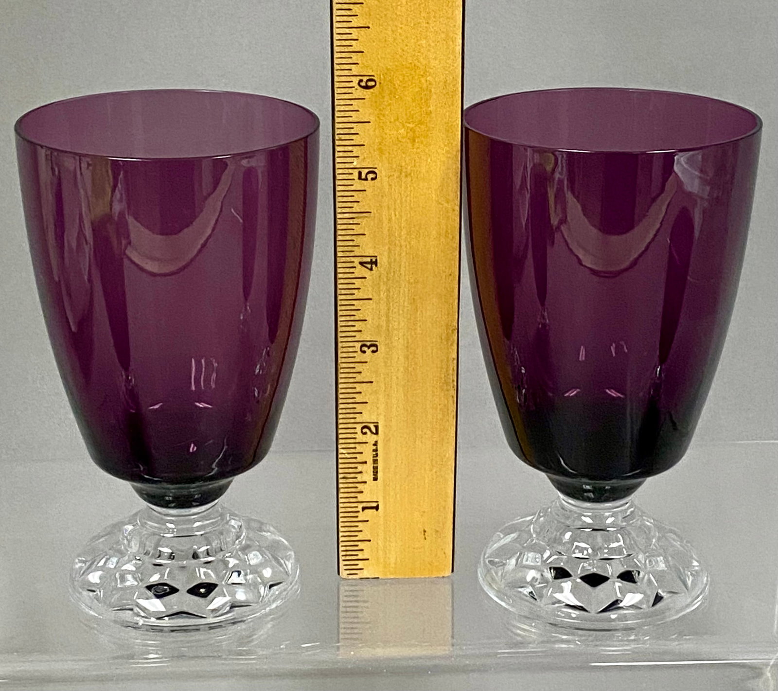 Four Amethyst Goblets - 2