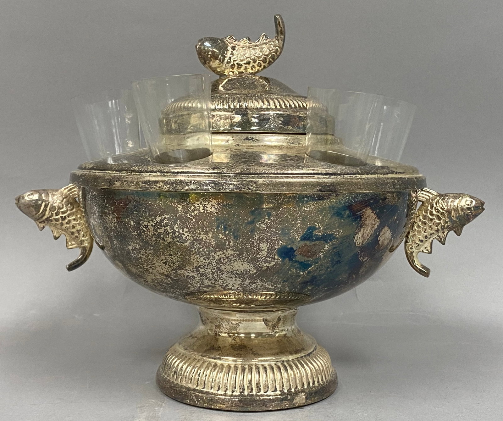 Silver-Plated Fish Motif Caviar Server (1 of 7)