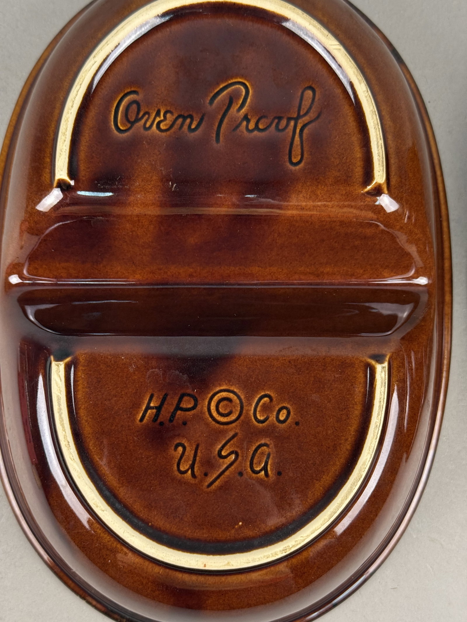 Hull Brown Drip Serving Dishes - 3