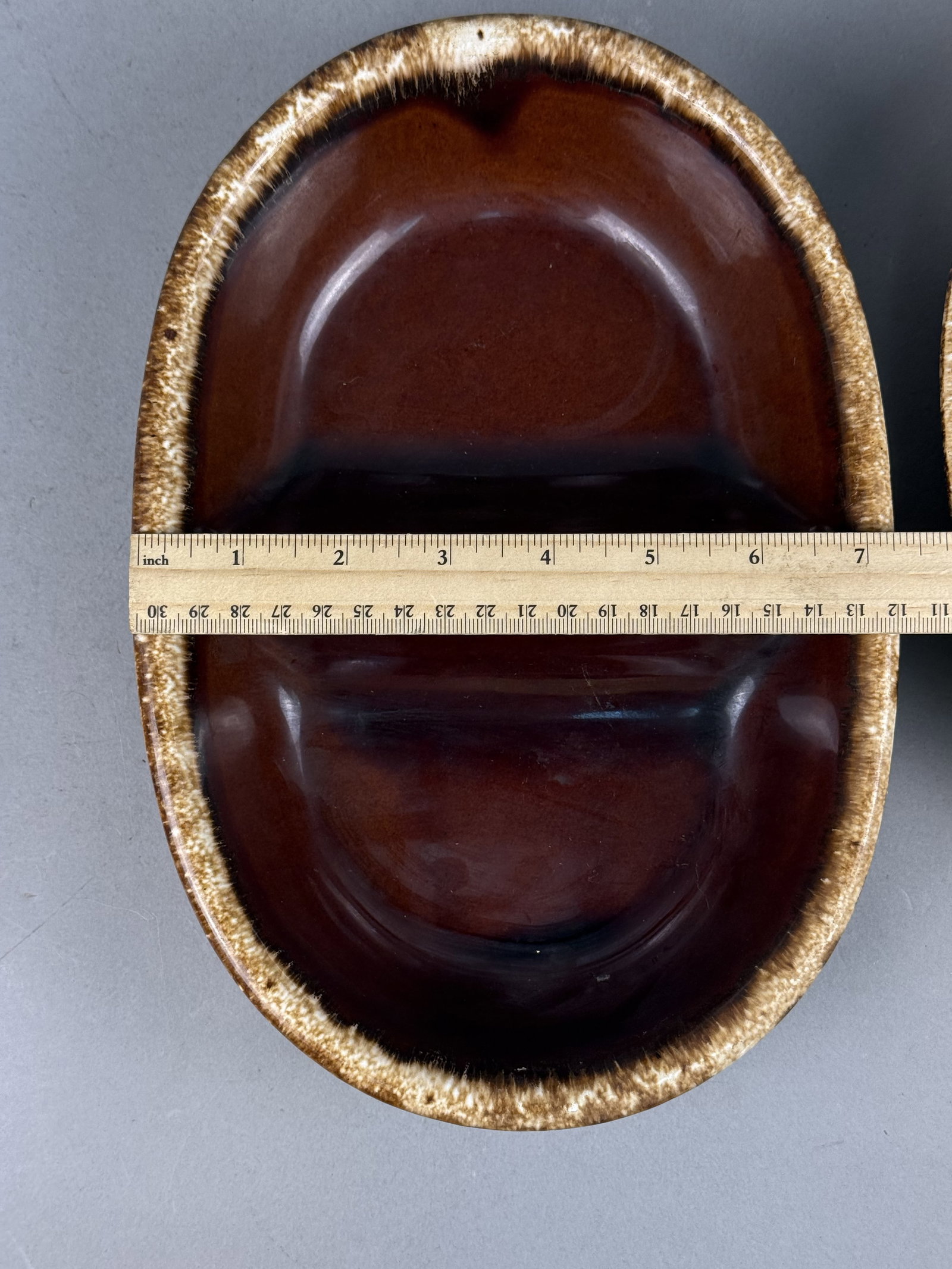 Hull Brown Drip Serving Dishes - 8