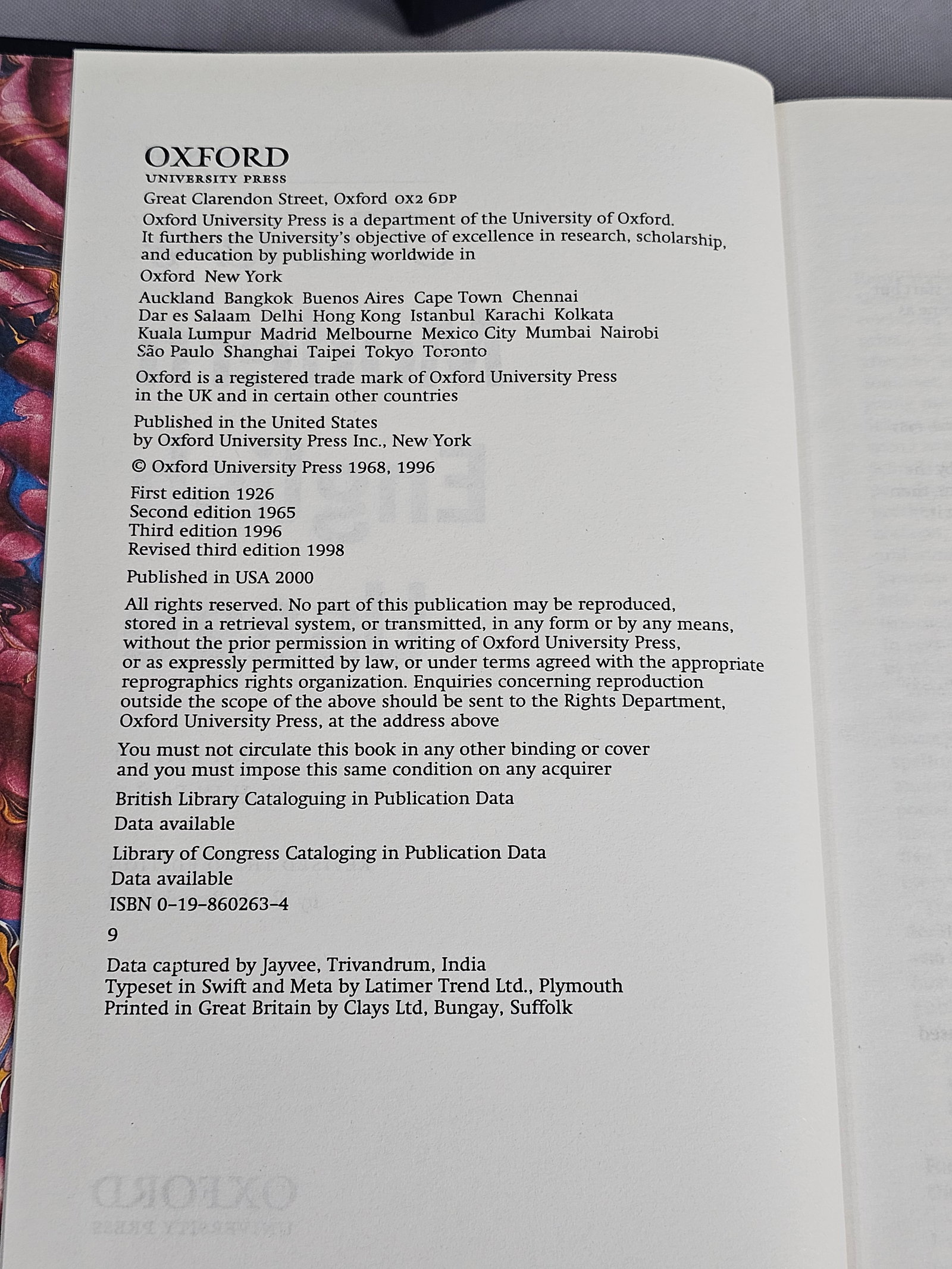 Oxford Reference Two-Volume Set 2000 - 4