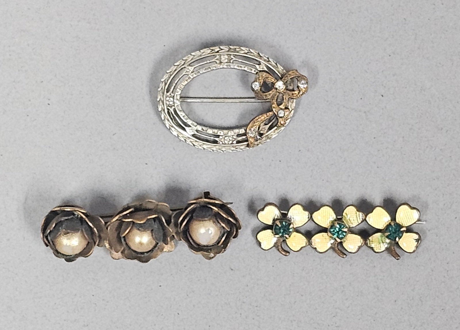 A Trio of Antique Costume Brooches (1 of 8)