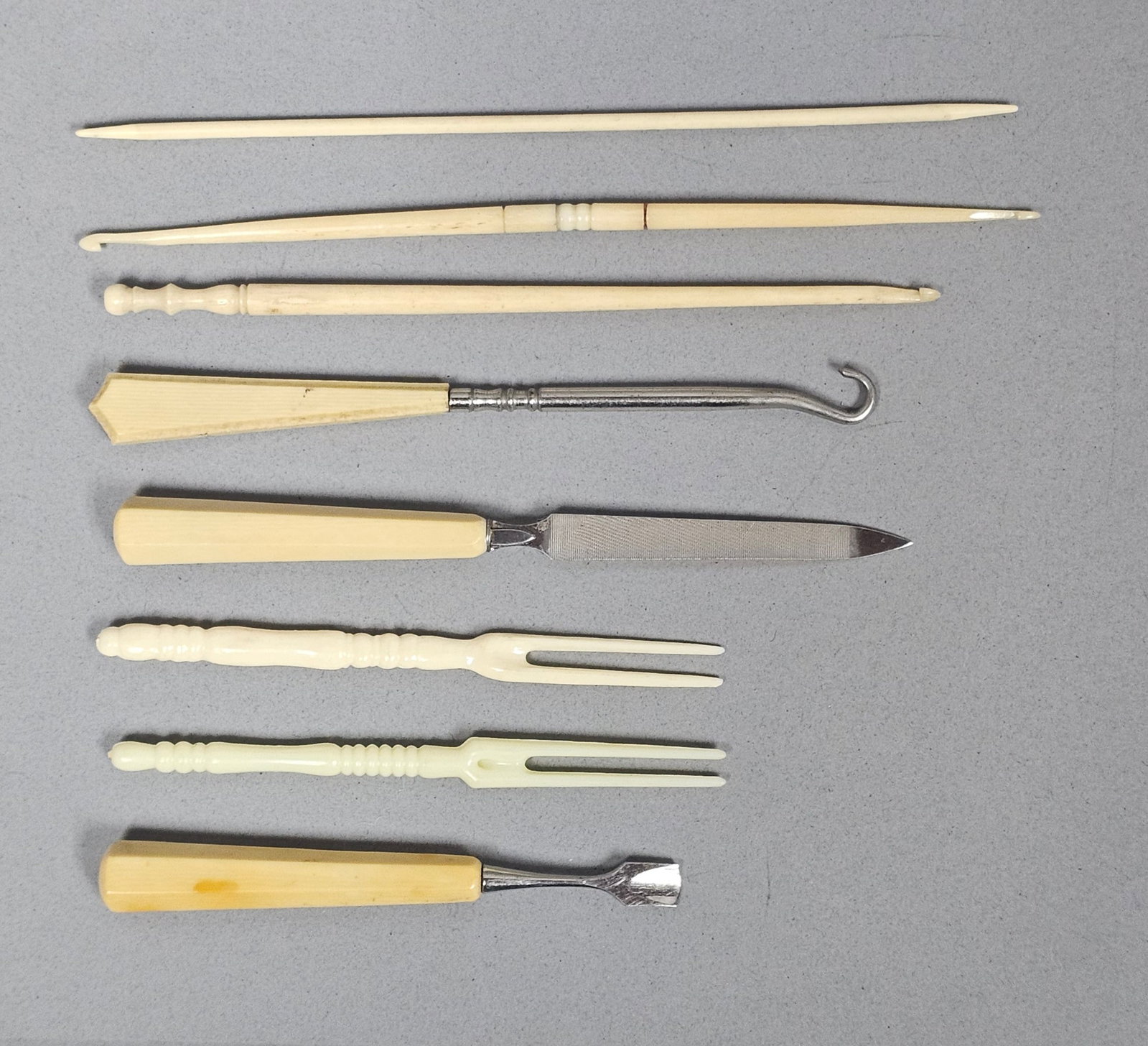 An Assortment of Antique Bone Tools (1 of 6)