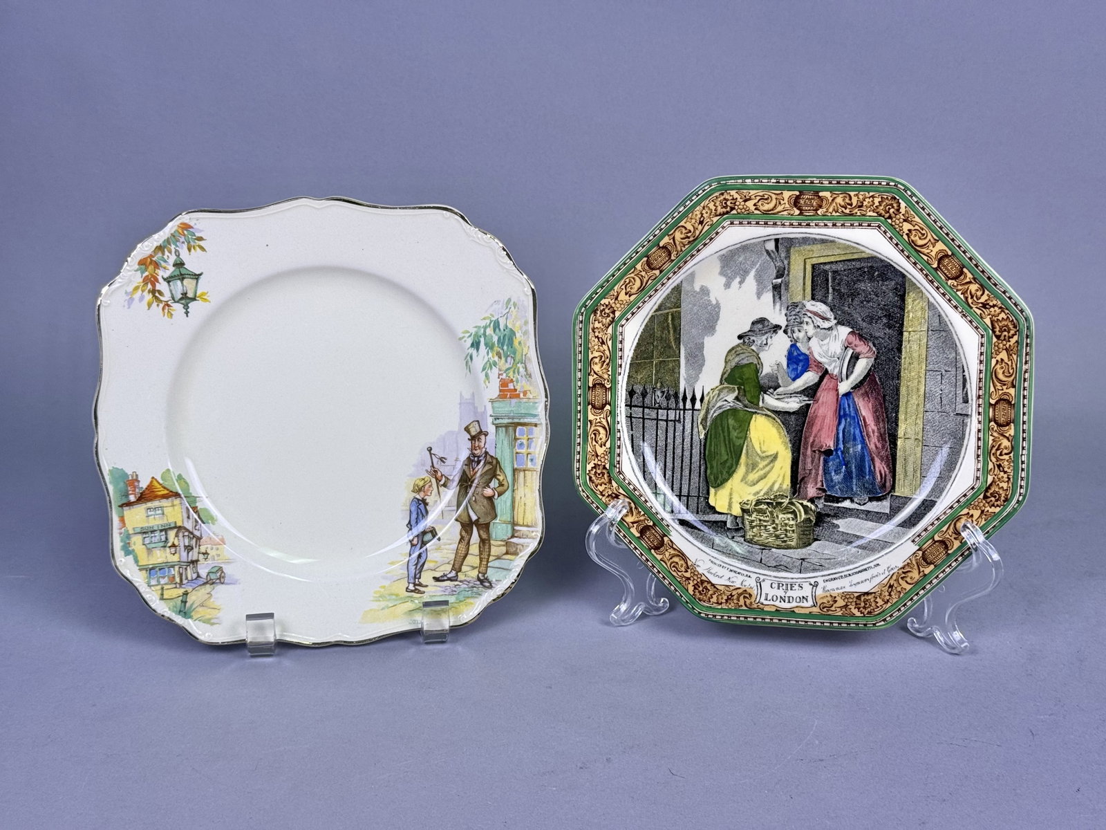 Two English Transfer-Printed Earthenware Plates (1 of 6)
