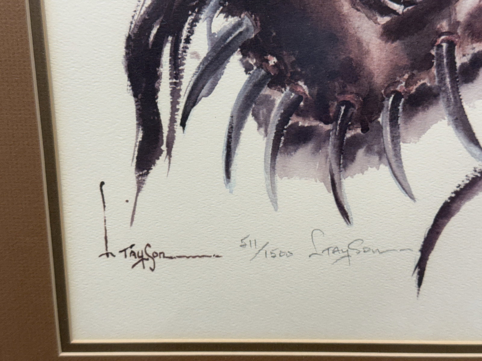 Lyle Tayson Signed Native American Lithograph - 2