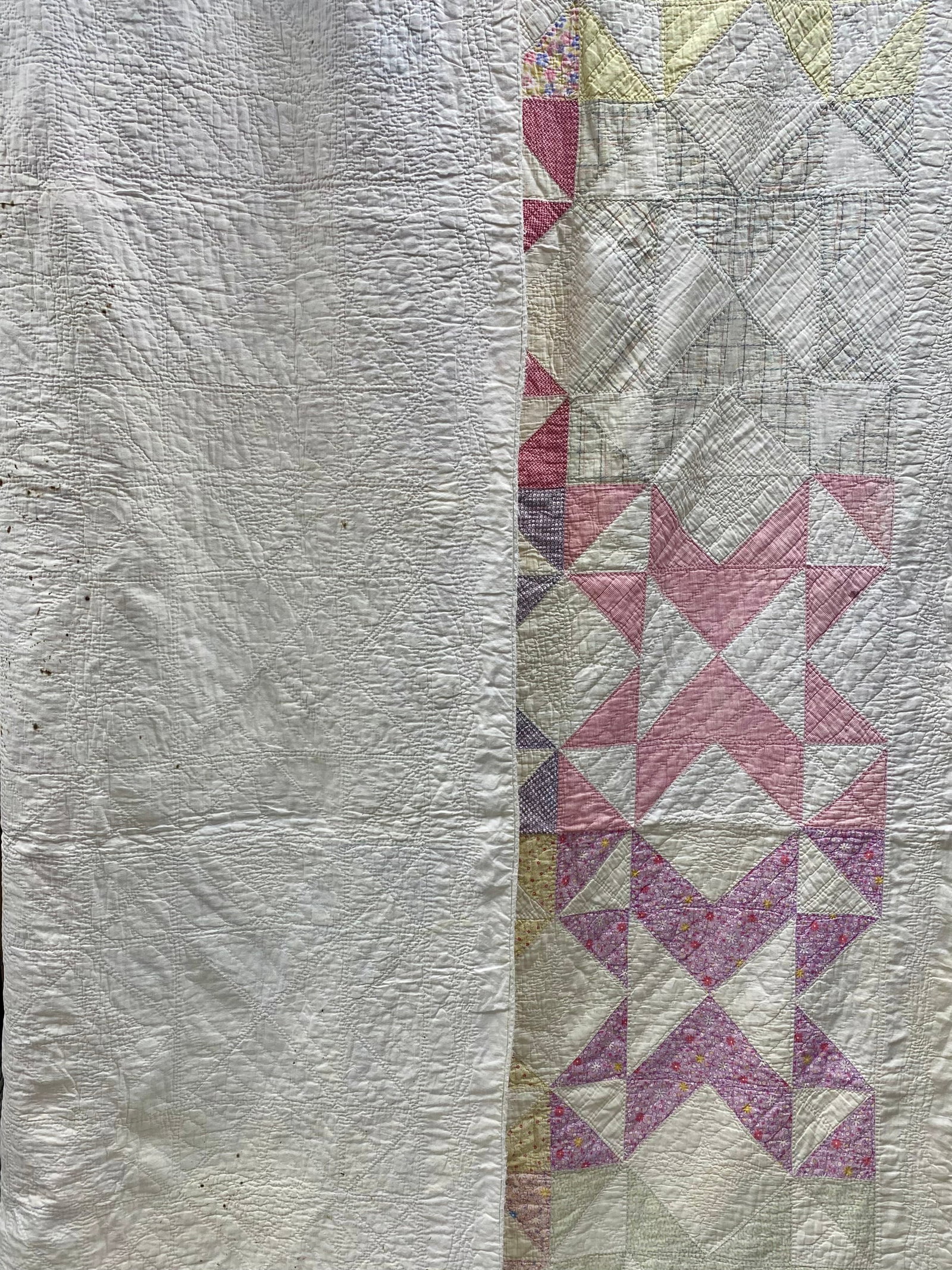 Mid-Century Variable Star Patchwork Quilt - 5