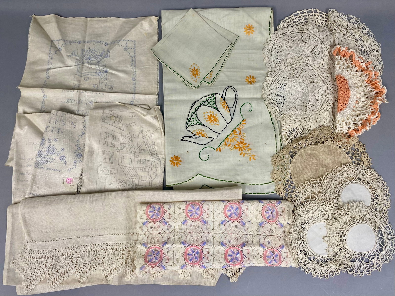 Collection of Vintage Linens and Samplers (1 of 18)