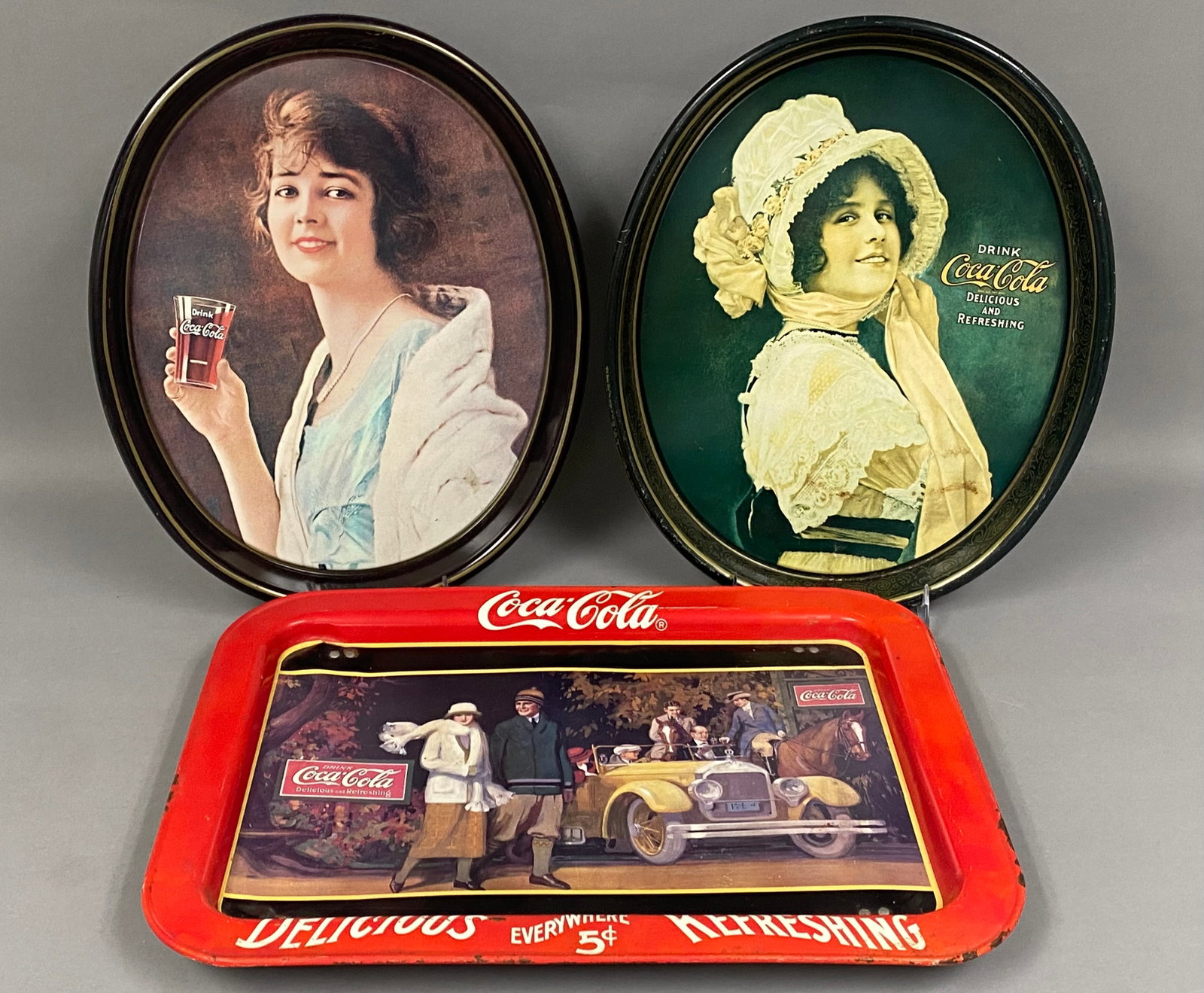 Three Commemorative Coca-Cola Advertising Trays (1 of 17)