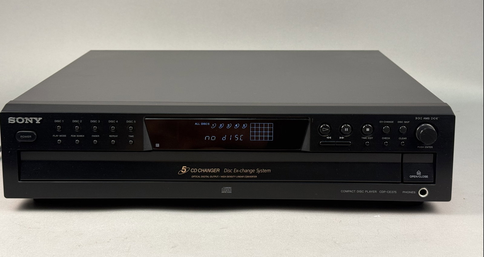 Sony CDP-CE375 5-Disc CD Changer (1 of 10)