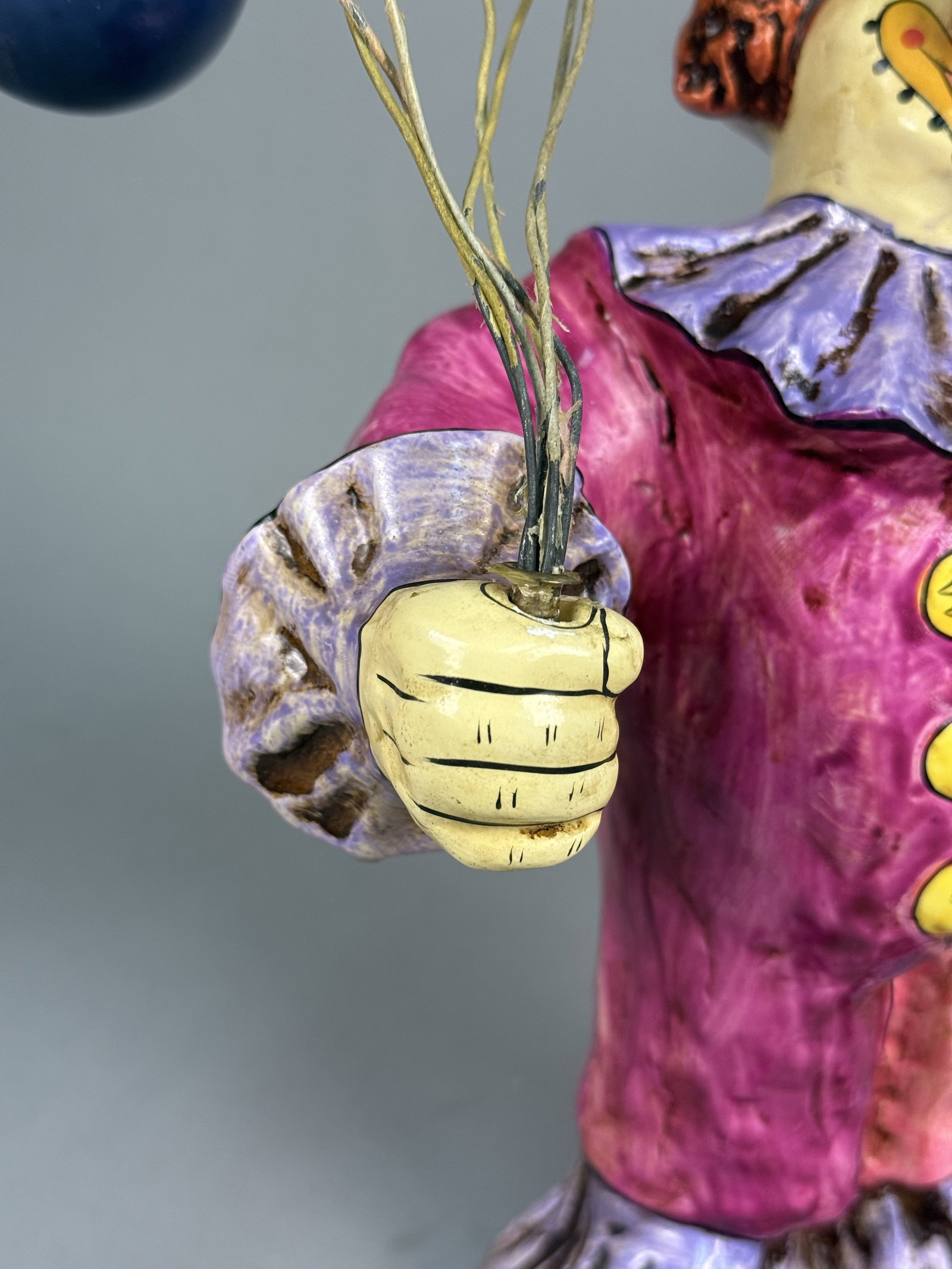 Large Ceramic Clown with Balloons - 9