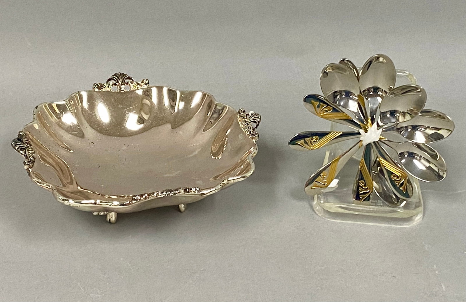 Silver-Plated Bowl and Demitasse Spoons (1 of 9)