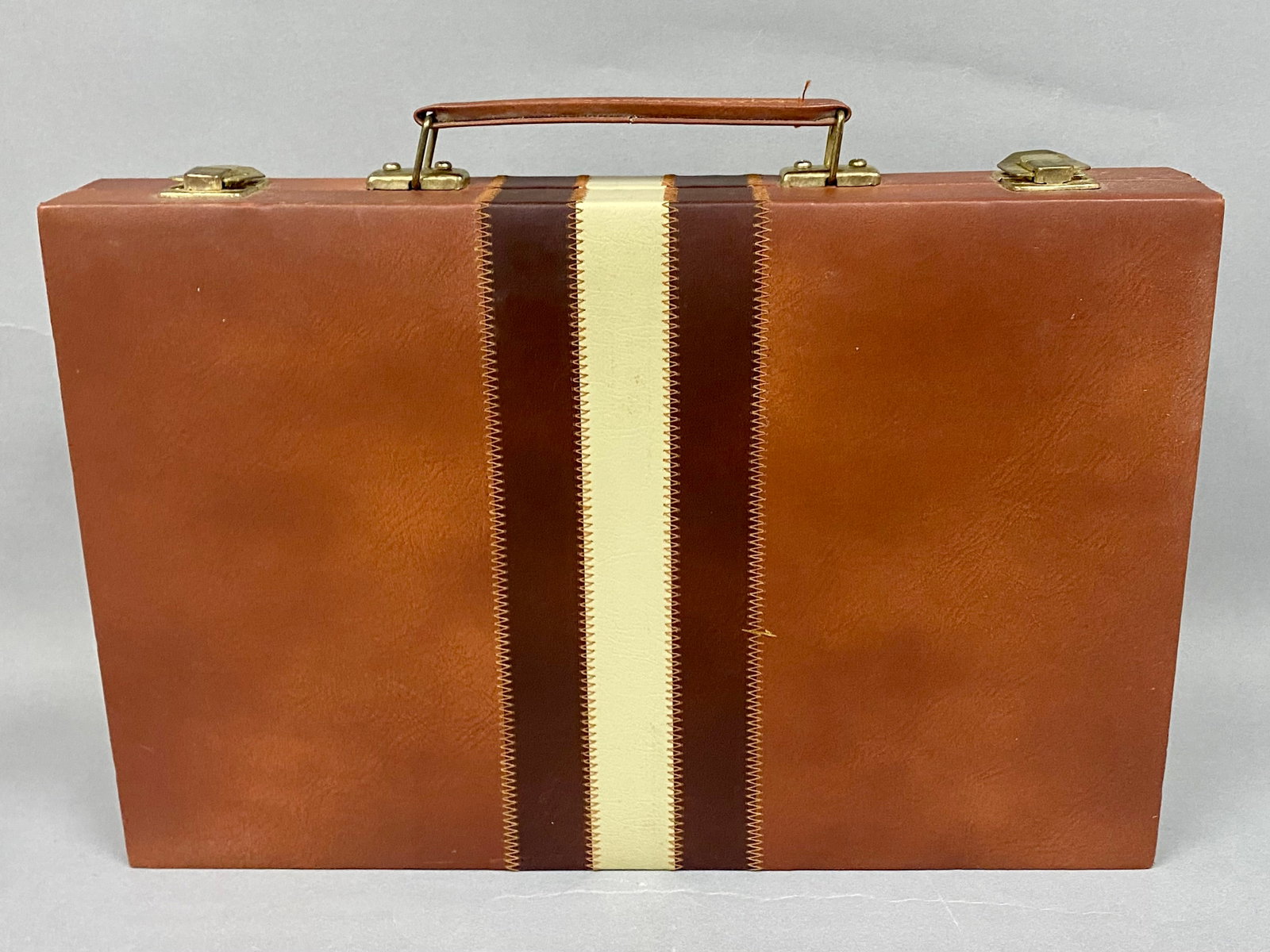 Faux Leather Briefcase Backgammon Set - 4