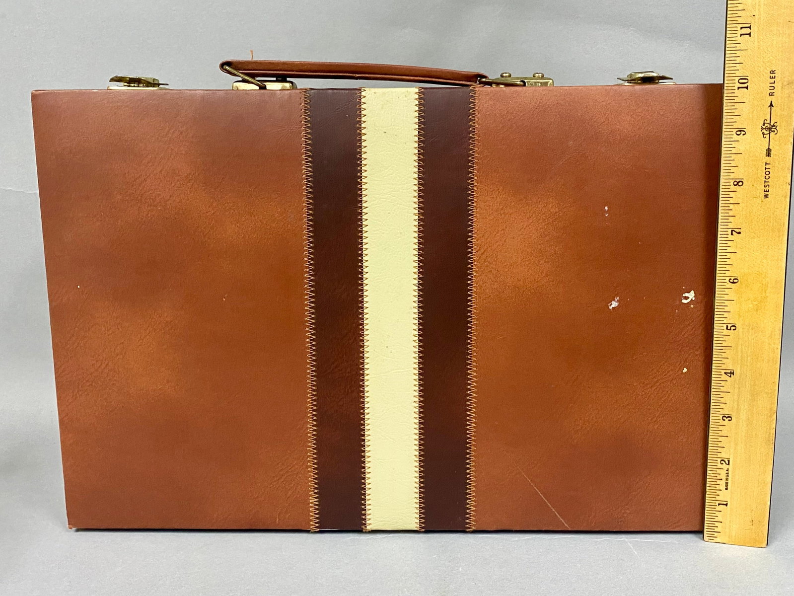 Faux Leather Briefcase Backgammon Set - 5