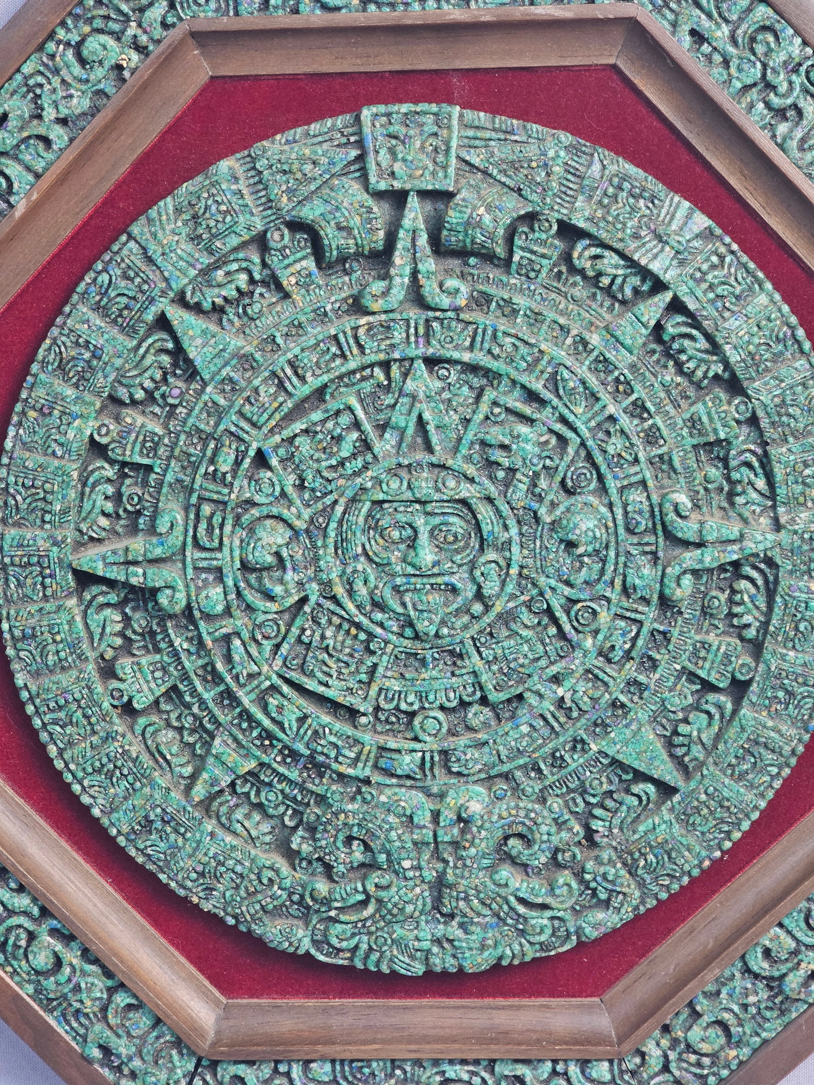 Large Aztec Sun Mosaic Wall Plaque - 2