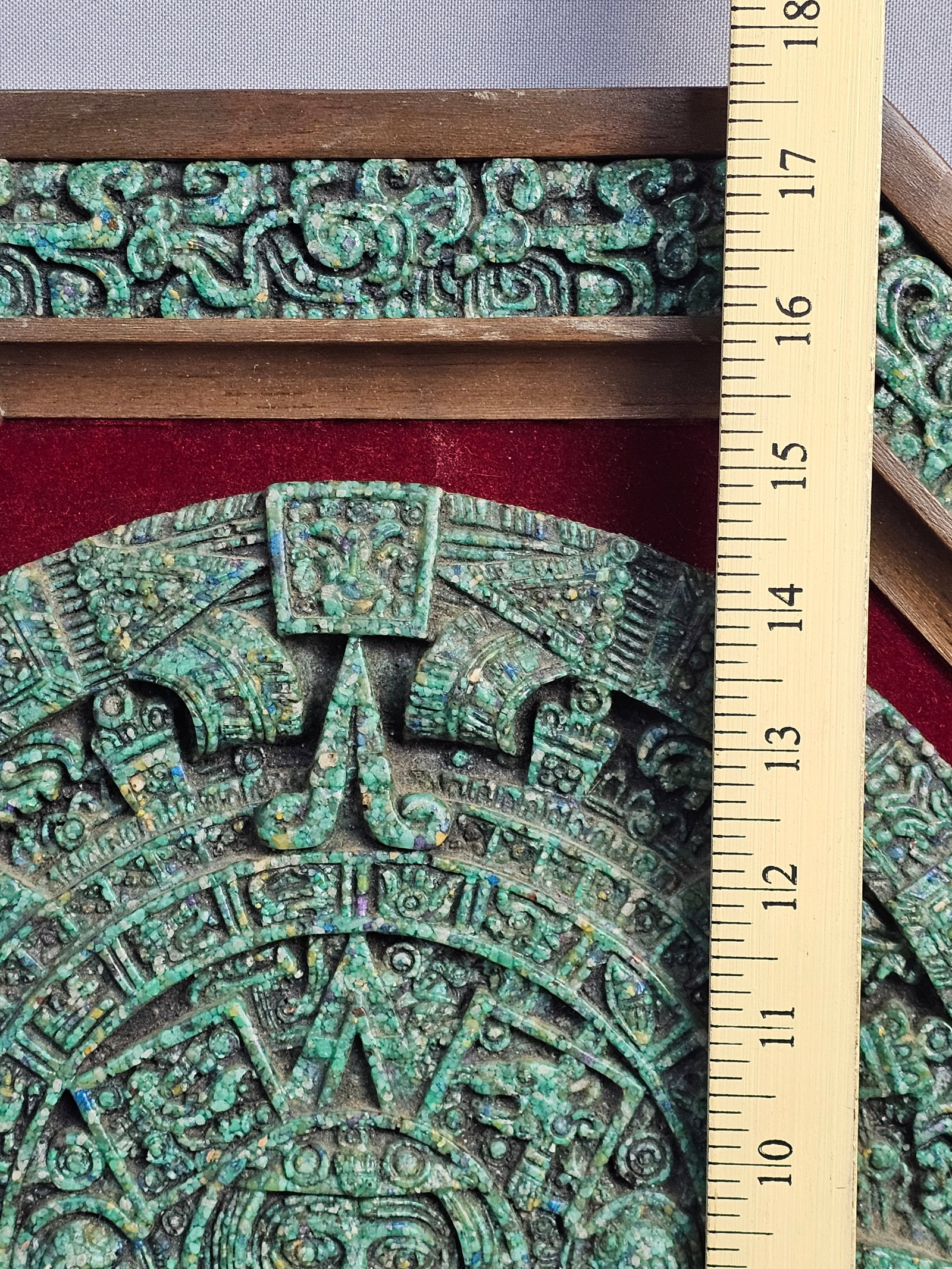 Large Aztec Sun Mosaic Wall Plaque - 3
