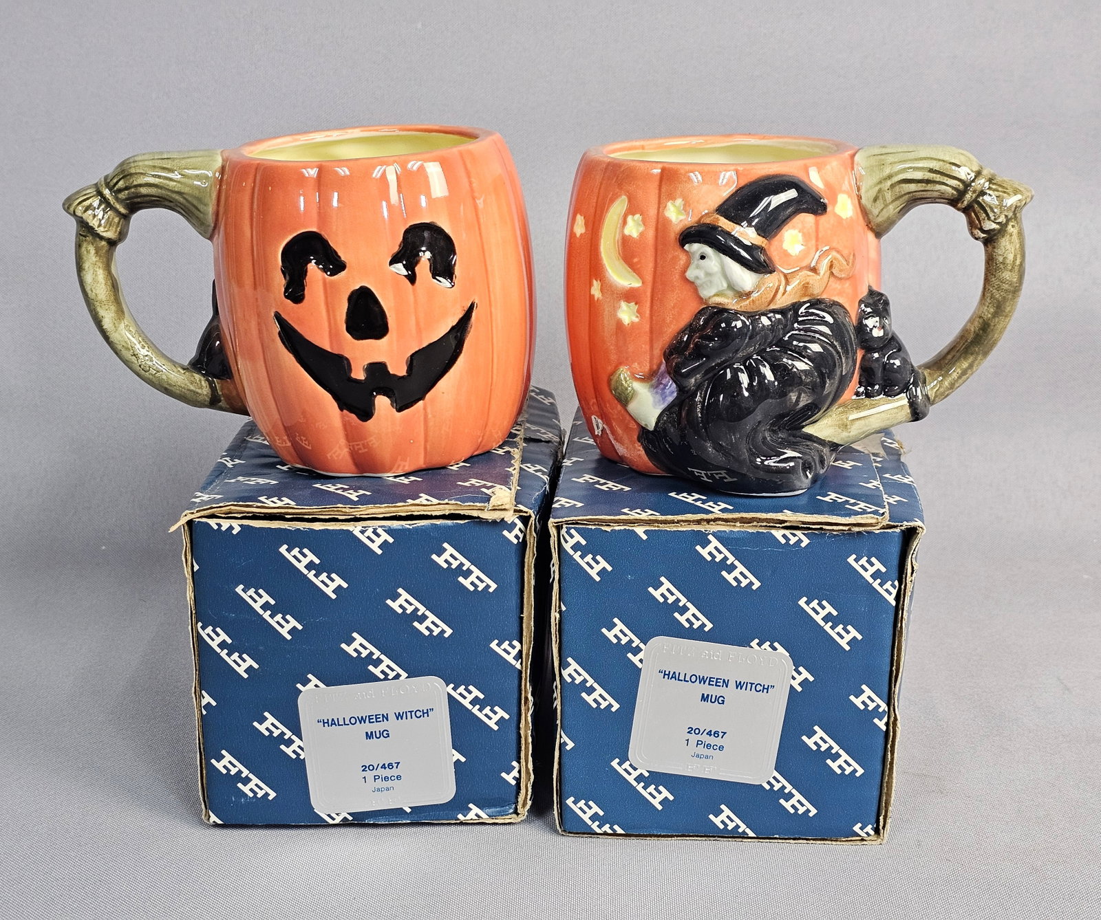 Fitz and Floyd Halloween Mug Pair (1 of 9)