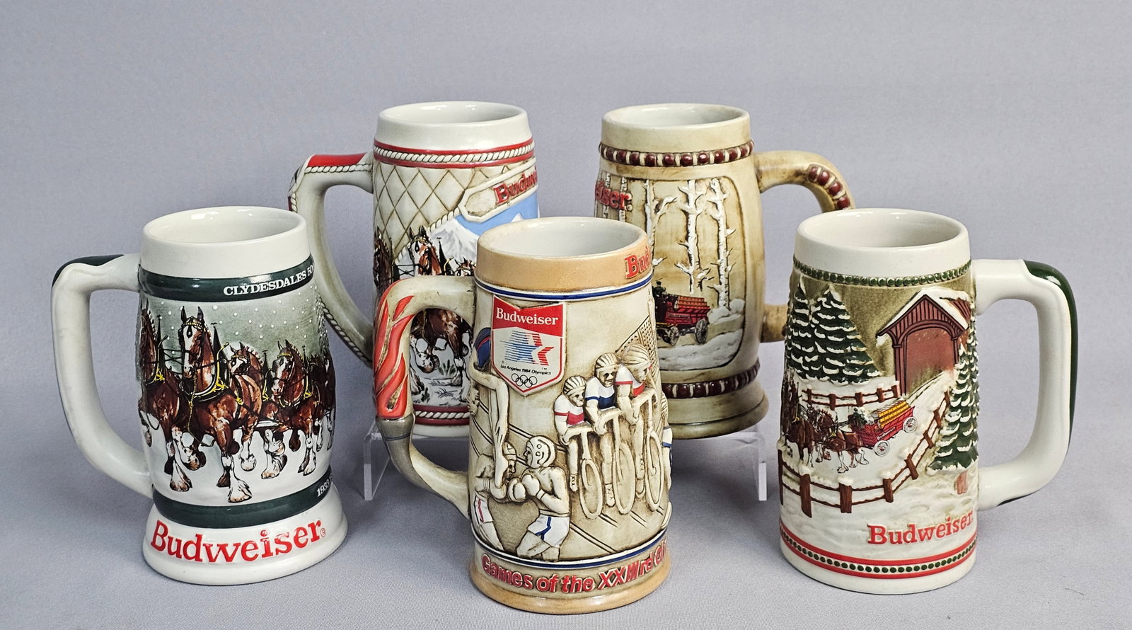 Collection of Budweiser Ceramarte Steins (1 of 13)