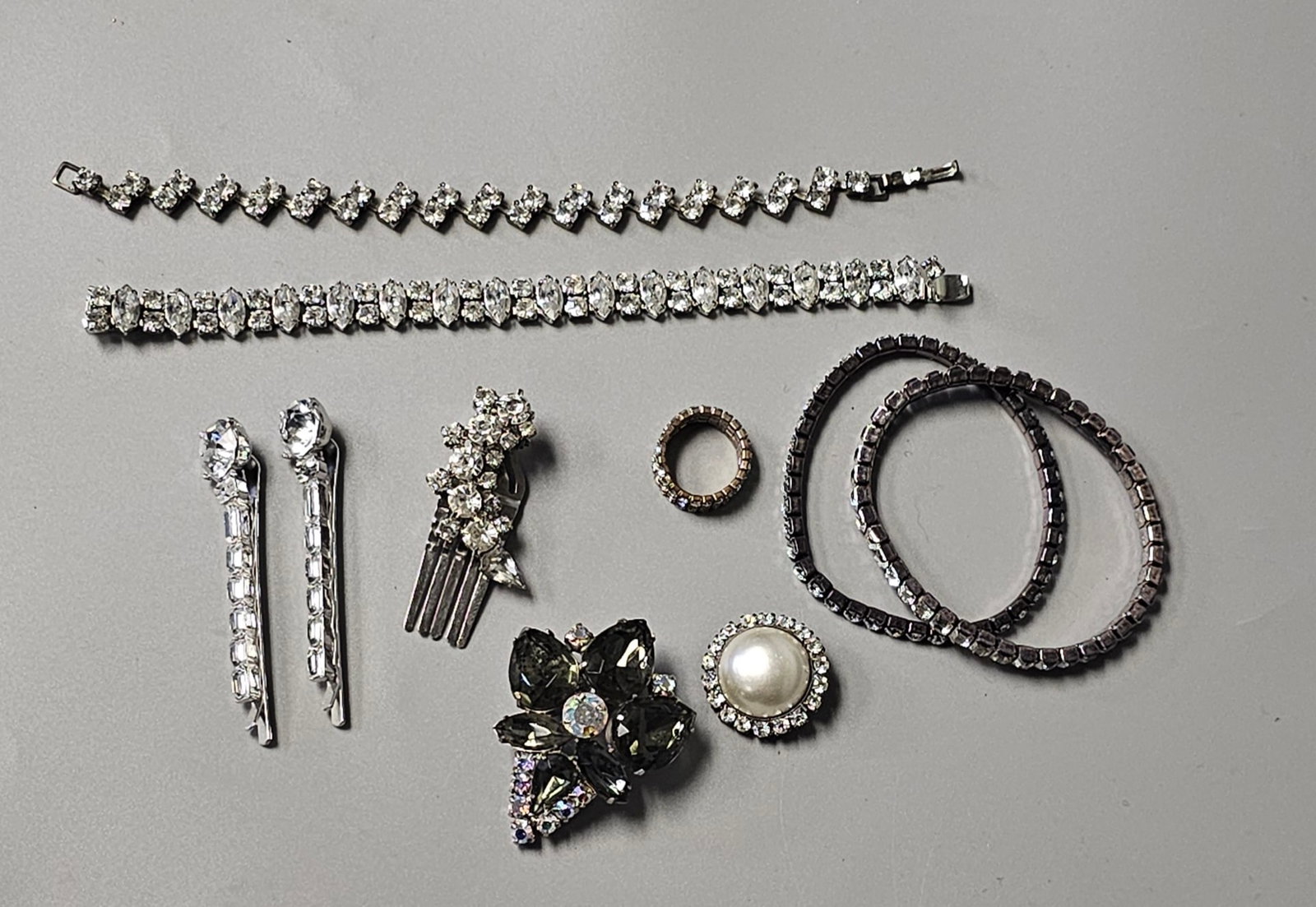 Assortment of Rhinestone Jewelry (1 of 6)