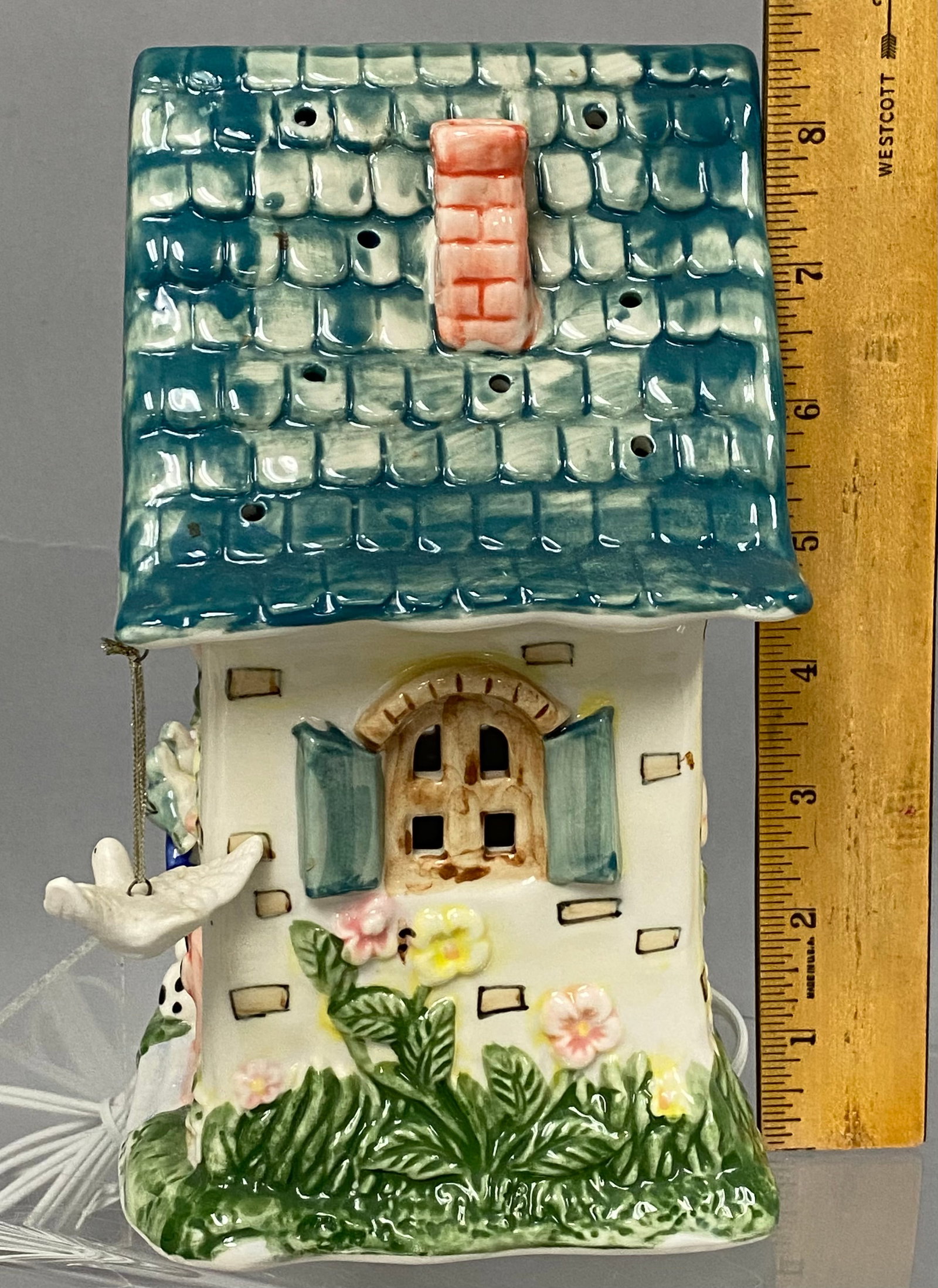 Ceramic Whimsical Cottage Night Light - 3