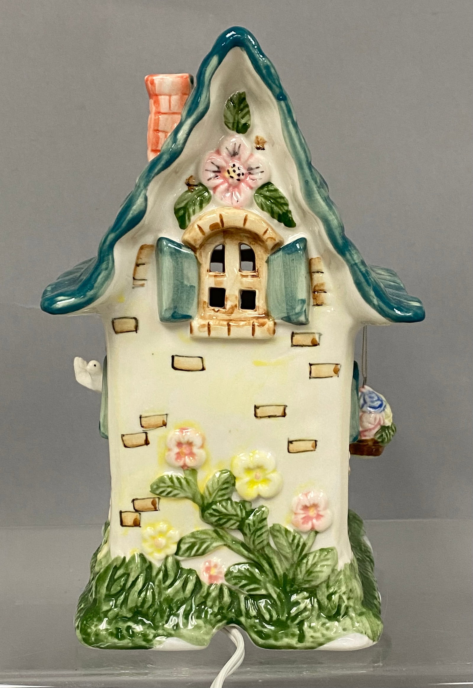 Ceramic Whimsical Cottage Night Light - 4
