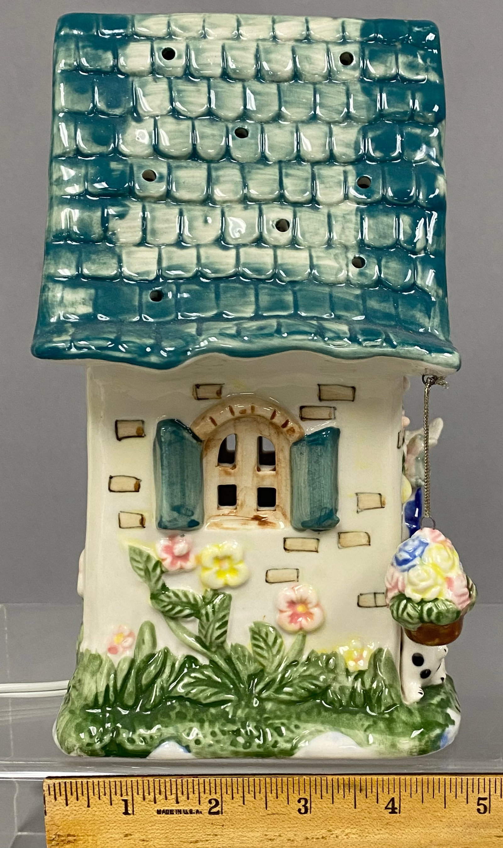 Ceramic Whimsical Cottage Night Light - 6
