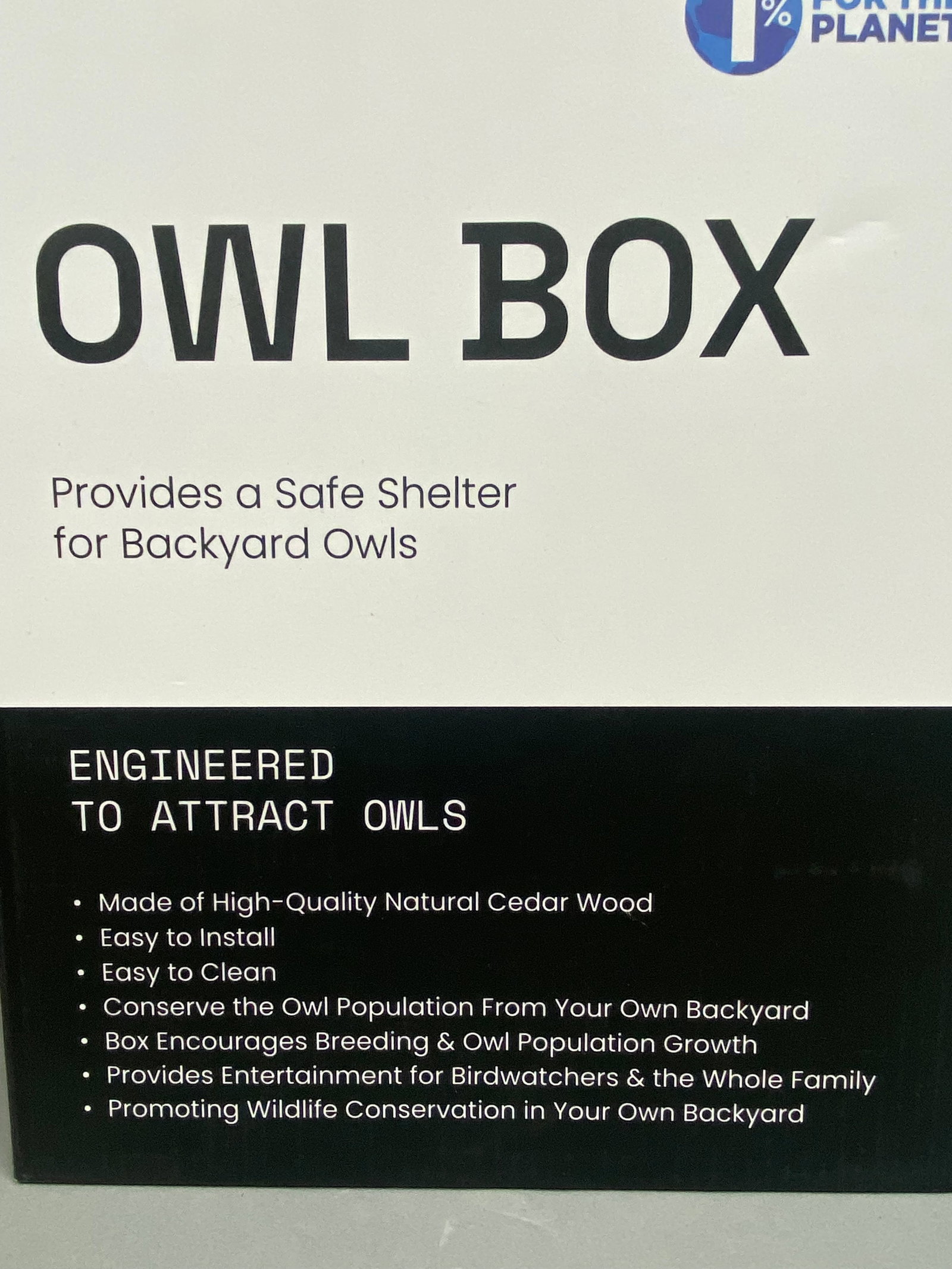 WildYard Cedar Prebuilt Owl Nesting Box - 4
