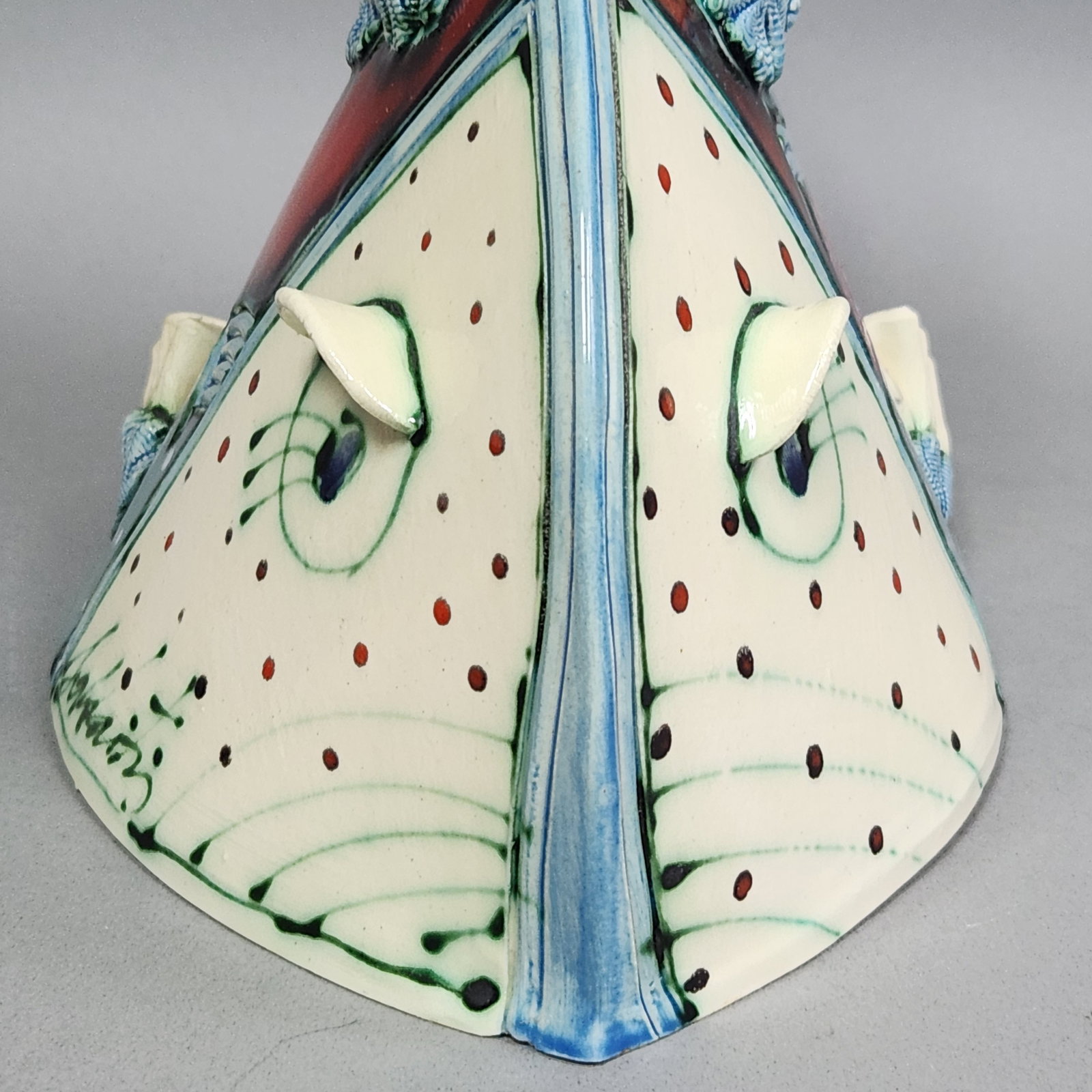 Ceramic Fish Sculpture Signed - 9