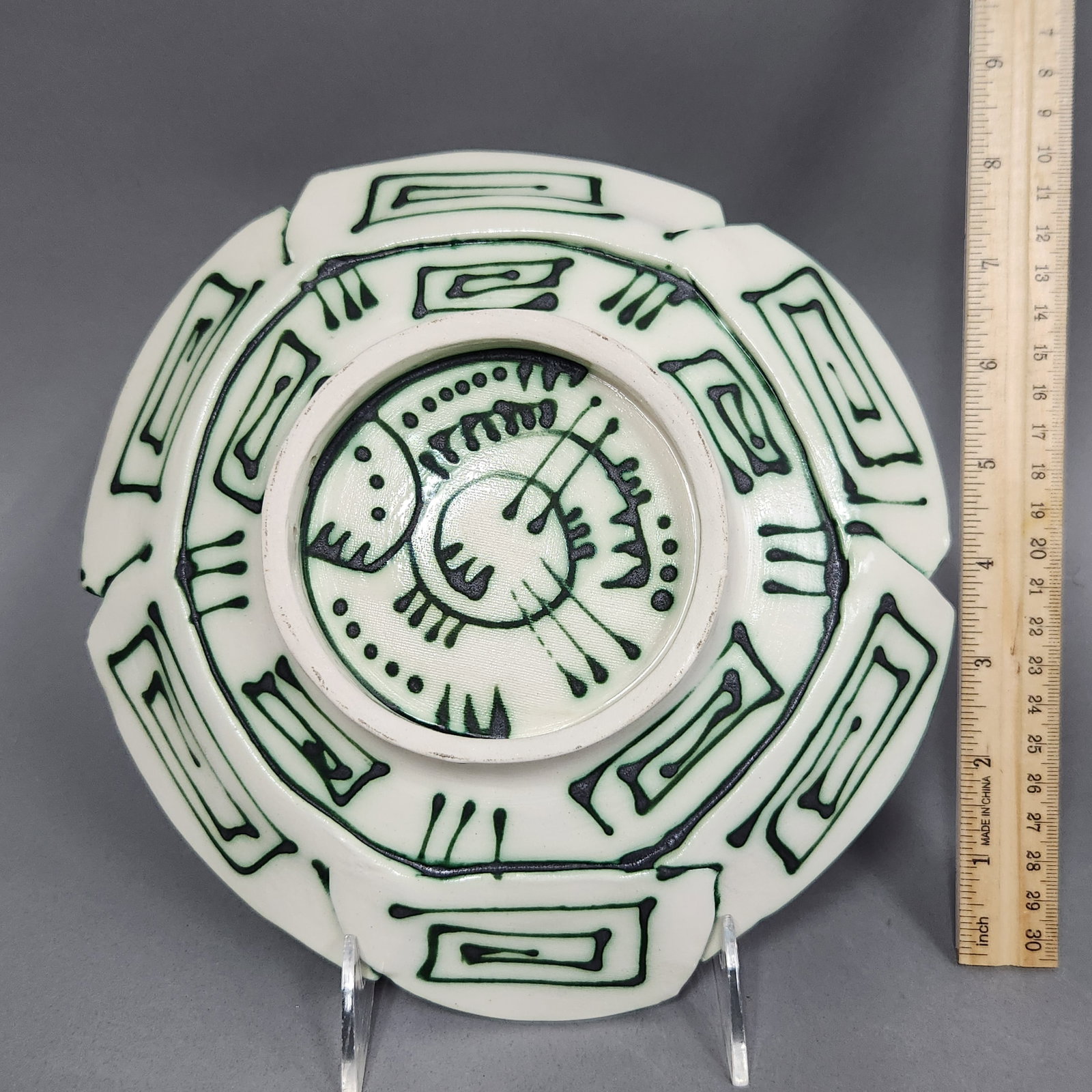 Glazed Ceramic Tropical Plates - 4