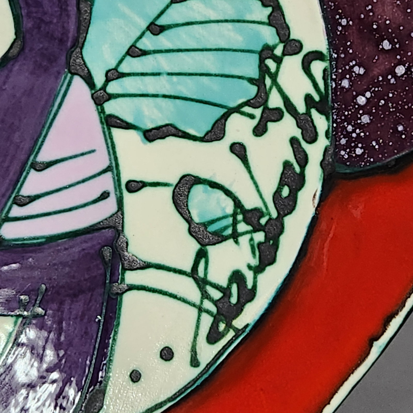 Glazed Ceramic Tropical Plates - 6