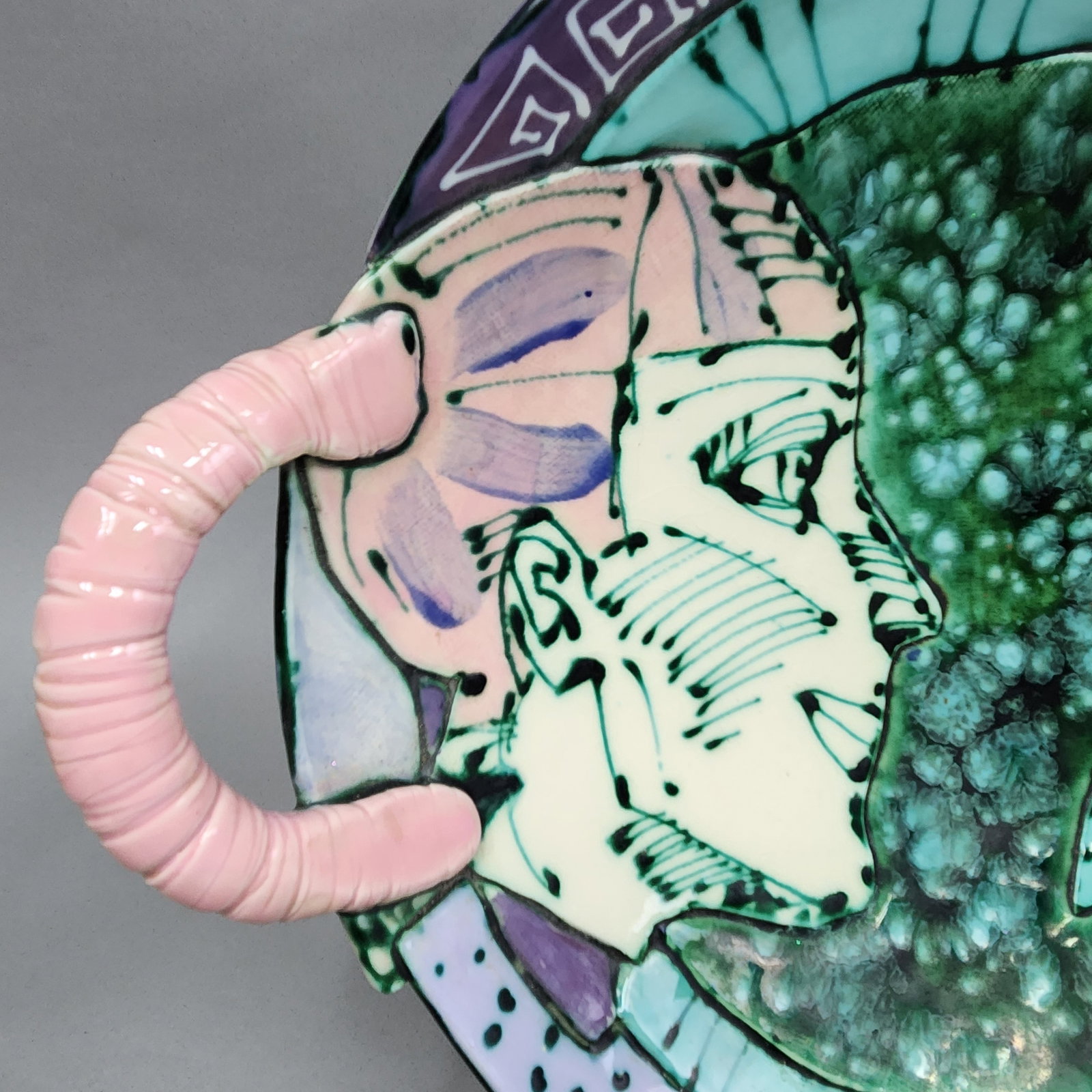 Ceramic Figurative Handled Bowl - 2
