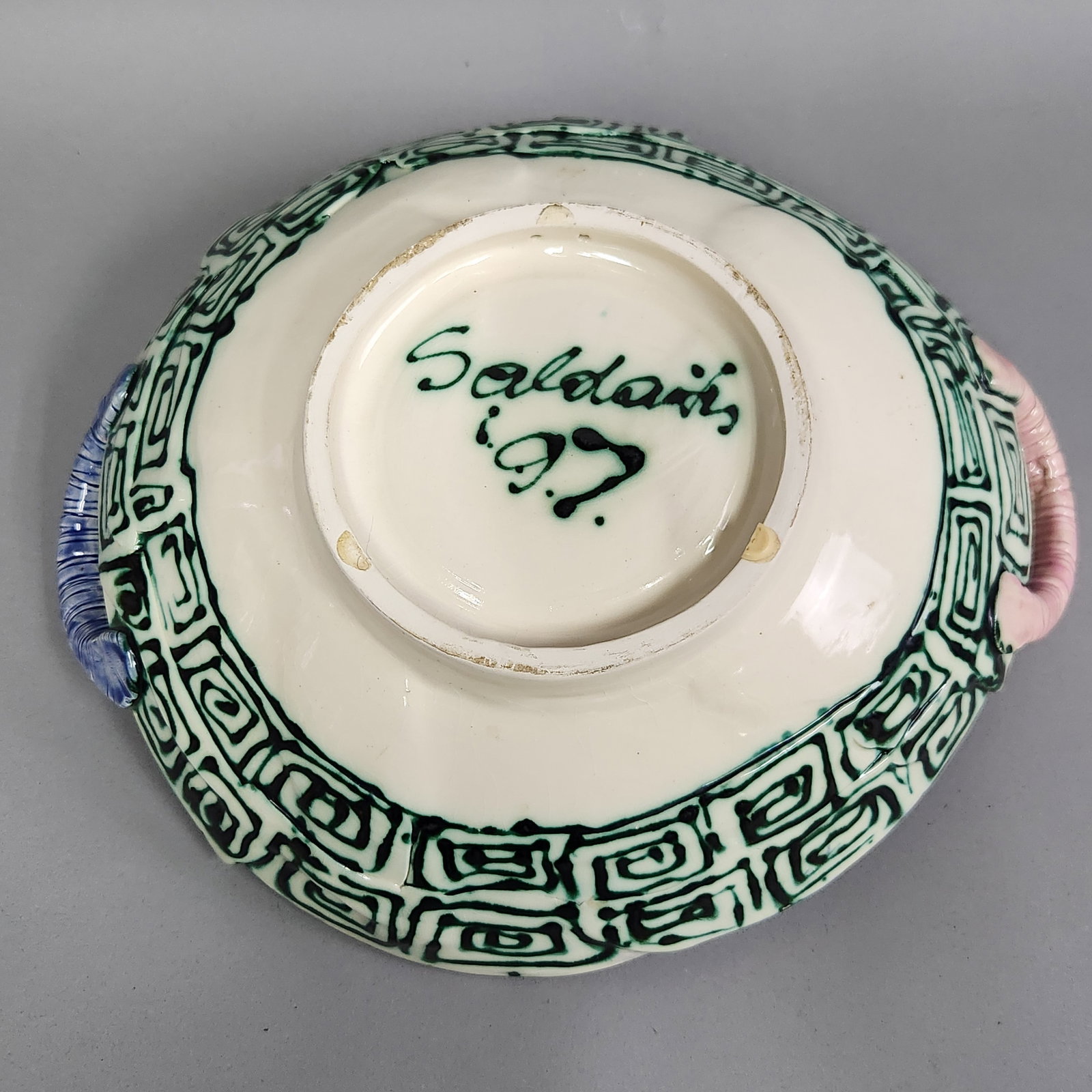 Ceramic Figurative Handled Bowl - 6