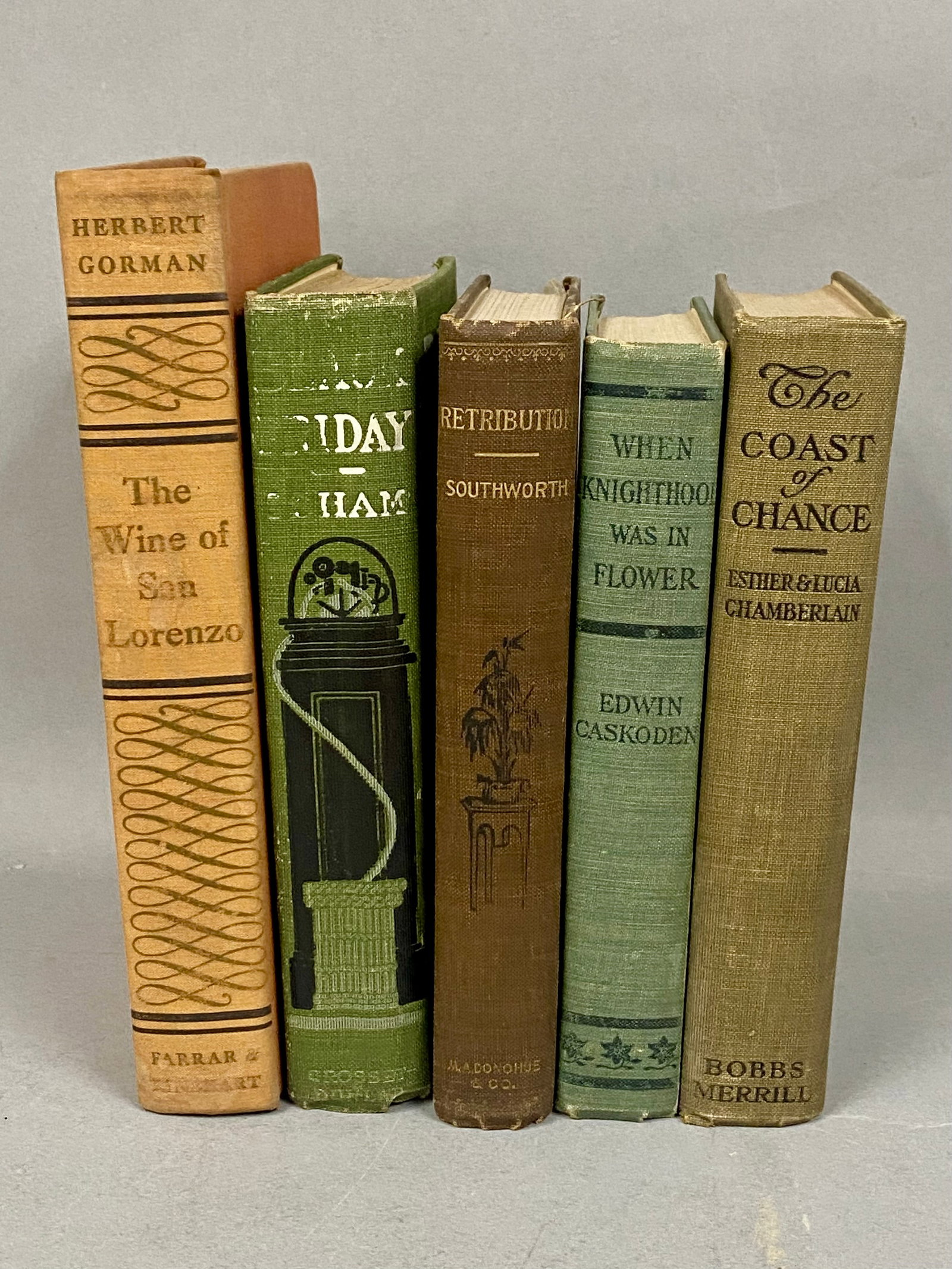 5 Early 20th Century Decorative Fiction Books (1 of 14)