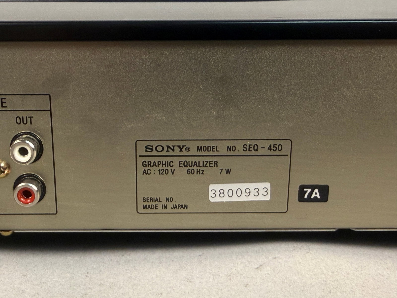 Sony Black Graphic Equalizer SEQ-450 - 7