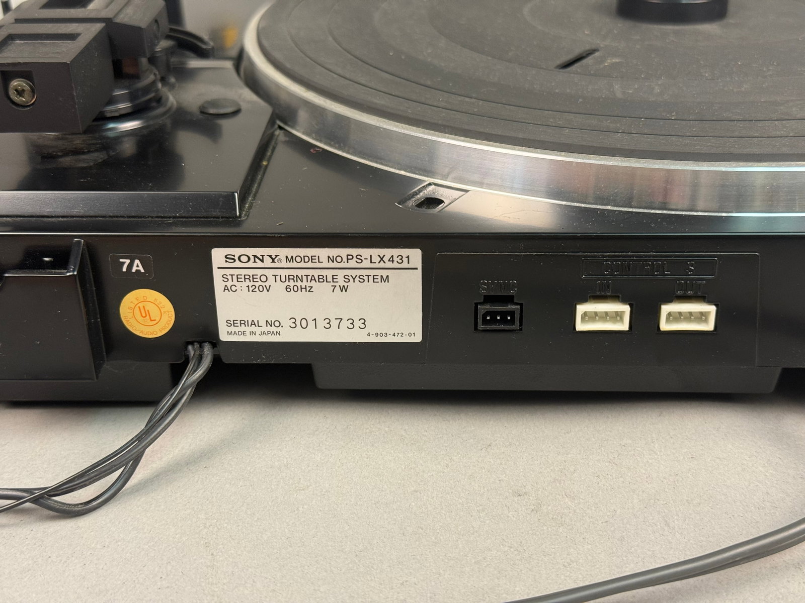 Sony Plastic Automatic Stereo Turntable - 7